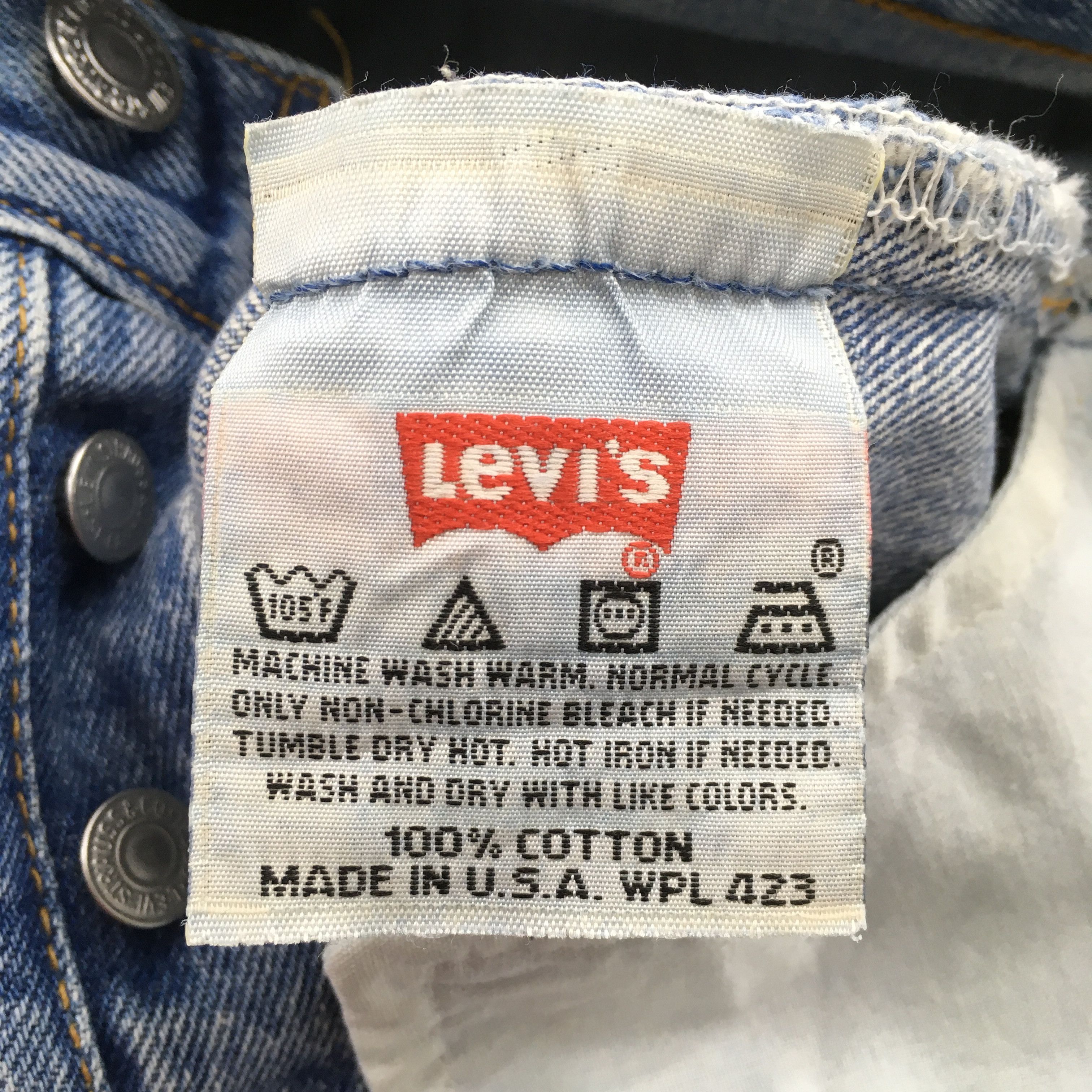Levi's Size 29x29.5 Vintage 90's Levi's 501 High Rise Jeans S1729 Size 29" - 13 Thumbnail