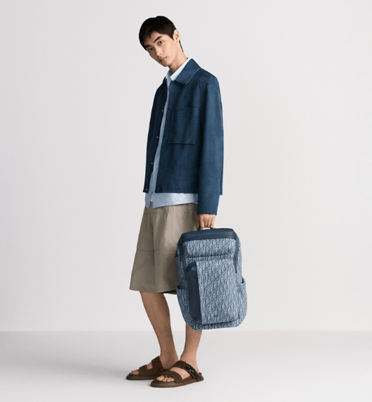 Dior o1w1db10426 1ESBA2 Size : OS / Zipped Backpack in Blue Size ONE SIZE - 7 Thumbnail