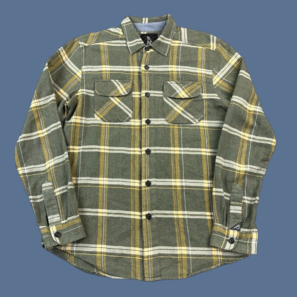 Patagonia VINTAGE Alpinestars Shirt Mens Medium Green Plaid Long Sleeve Button Up Moto Streetwear Size US M / EU 48-50 / 2 - 1 Thumbnail