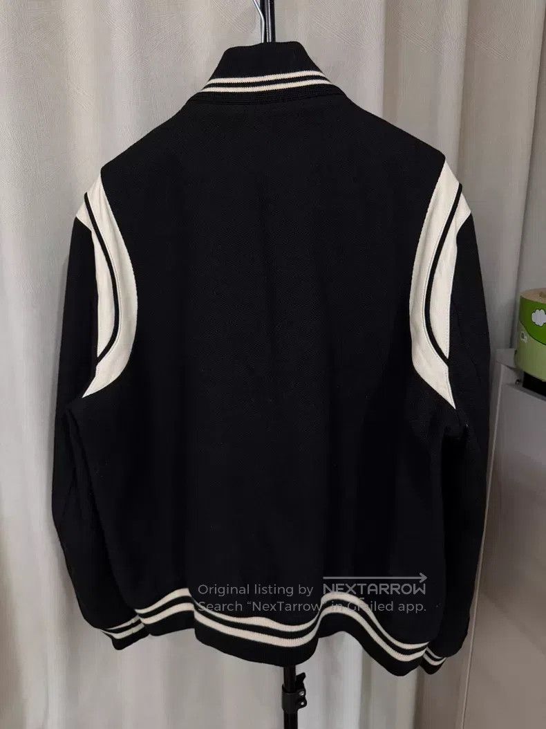Saint Laurent Paris Saint Laurent Paris Black and White Wool Mixed Baseball Ja Size US XL / EU 56 / 4 - 3 Thumbnail