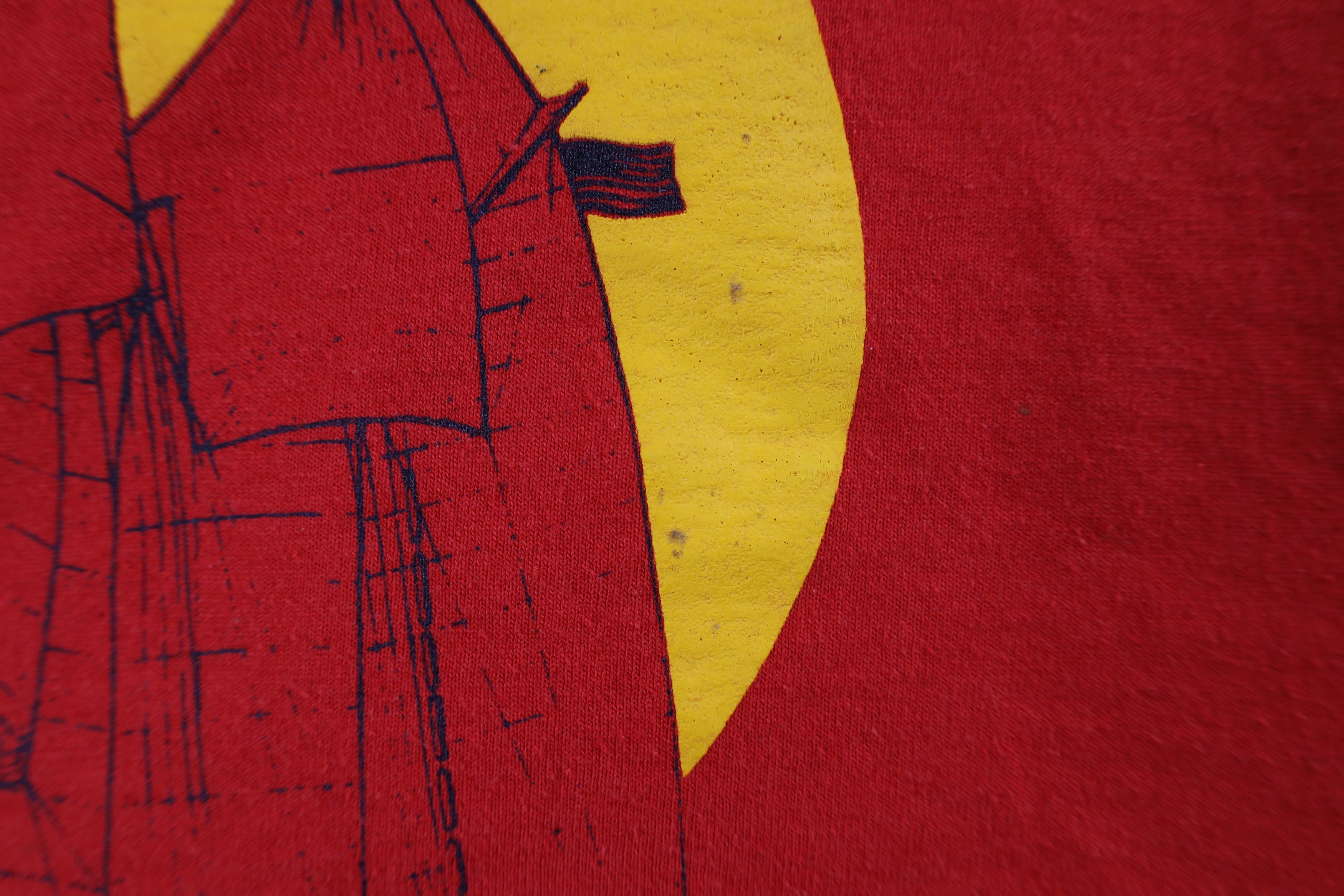 Vintage Vintage 90s Bay Sail Schooner Appledore Ship T-Shirt Red Size US L / EU 52-54 / 3 - 5 Thumbnail