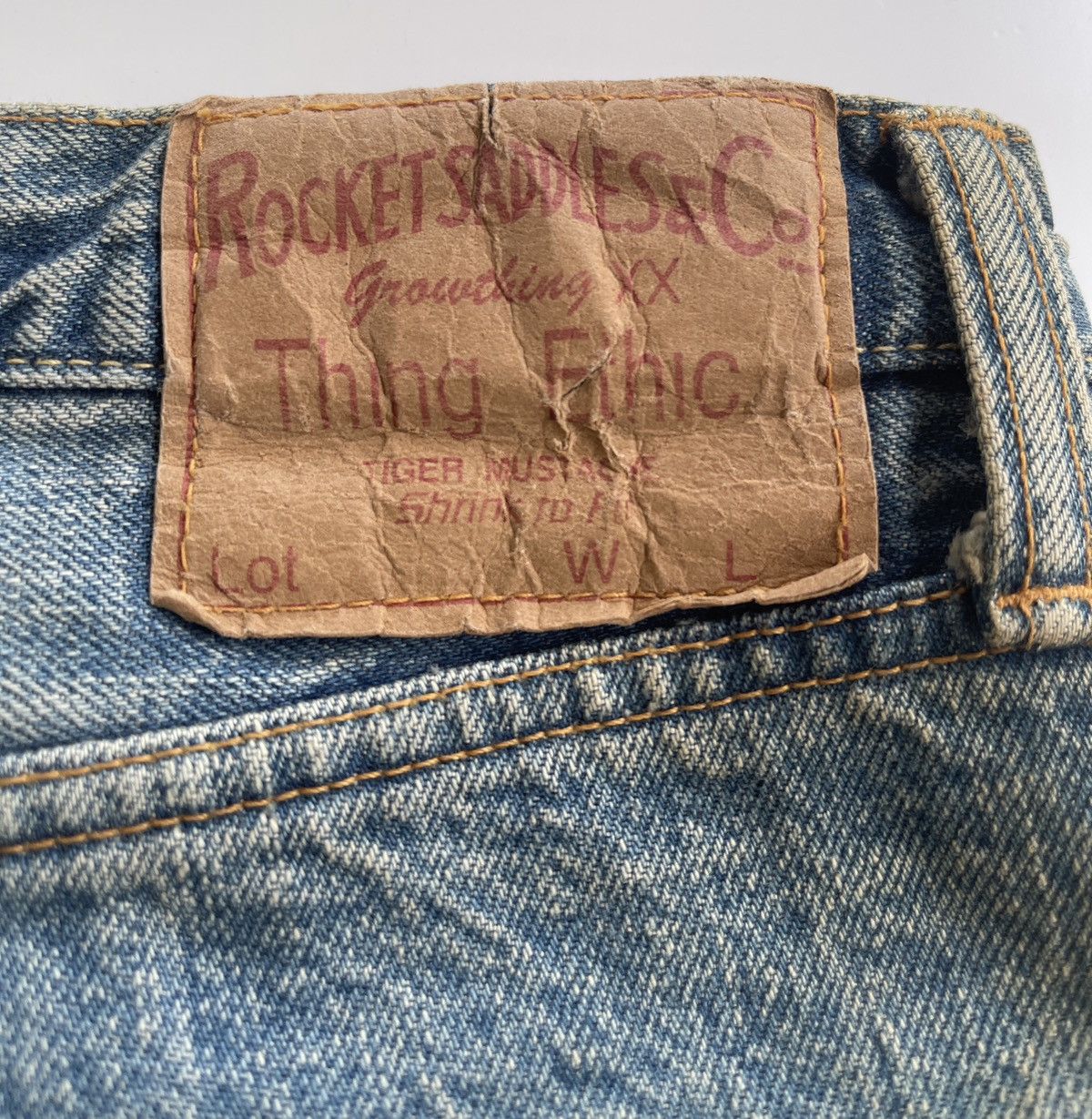 Japanese Brand Japanese Rocket Saddle Mudd Selvedge Jeans Size US 31 - 15 Thumbnail