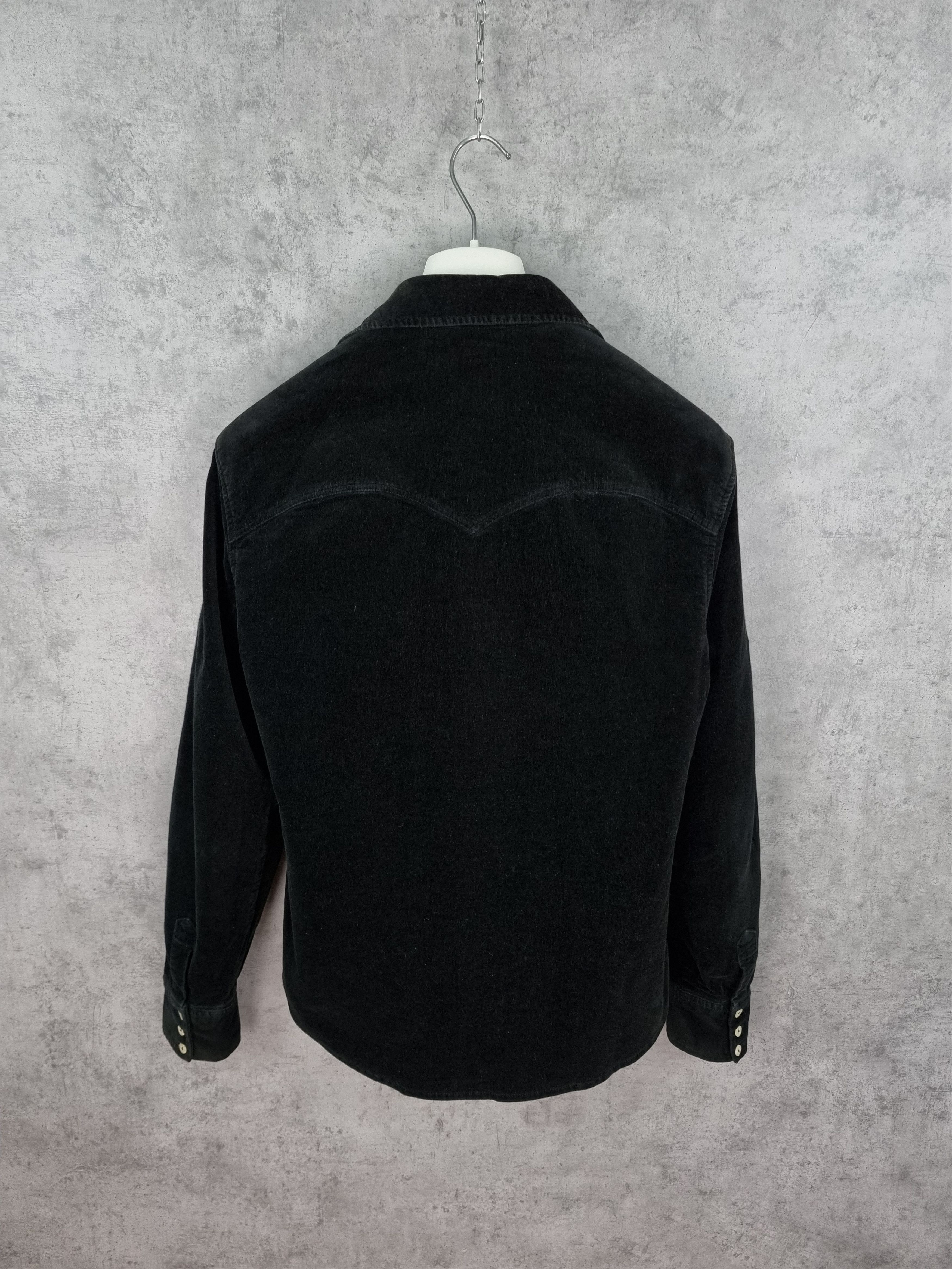 Levi's × Levi's Vintage Clothing Levis Deep Black Velvet Corduroy Cowboy Shirt Size US M / EU 48-50 / 2 - 3 Thumbnail