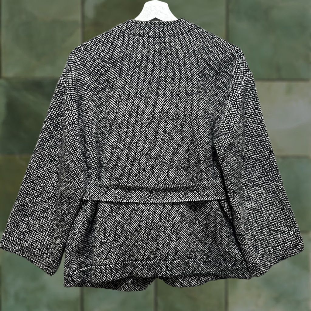 Eileen Fisher Eileen Fisher Women's PM 100% Organic Cotton Wrap Jacket Cardigan with Tie, Black, Petite, Long Sleeve, Casual Wear, Kimono Style, Tie Closure Size M / US 6-8 / IT 42-44 - 1 Thumbnail