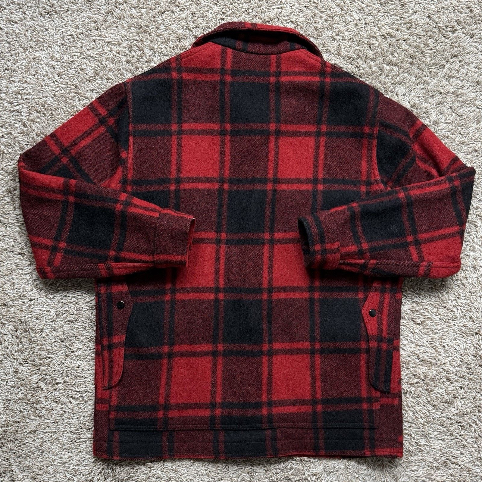 Pendleton × Vintage Vintage Pendleton Buffalo Plaid Wool Mackinaw Red Jacket Size US L / EU 52-54 / 3 - 2 Thumbnail
