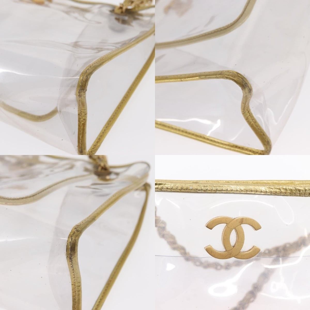Chanel Chanel Chain Tote Bag Vinyl Clear CC Size ONE SIZE - 5 Thumbnail