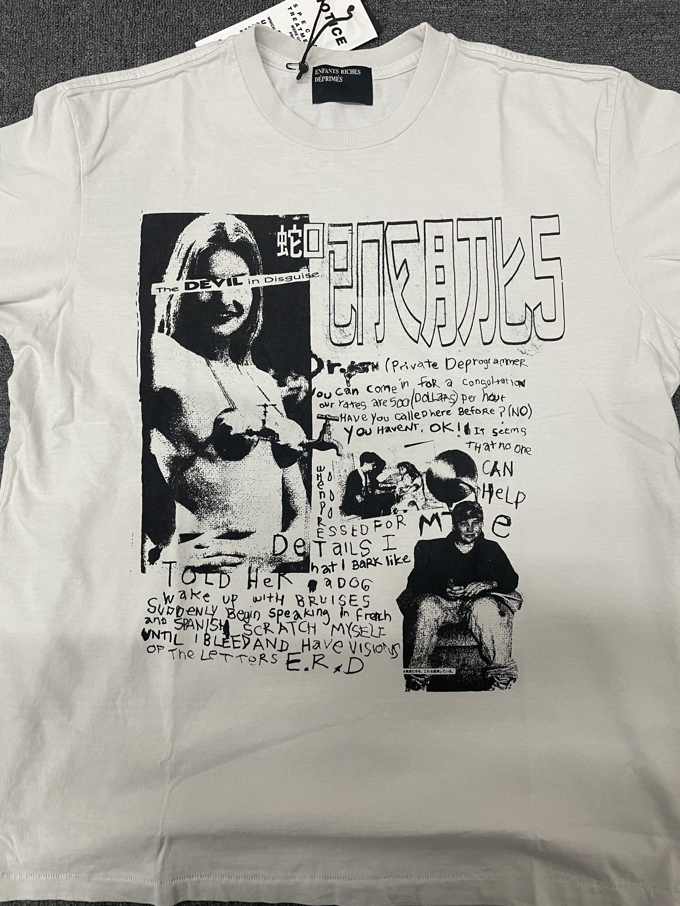 Enfants Riches Deprimes Enfants Riches Déprimés Devil In Disguise White T-Shirt Tee Size XL / US 12-14 / IT 48-50 - 4 Thumbnail