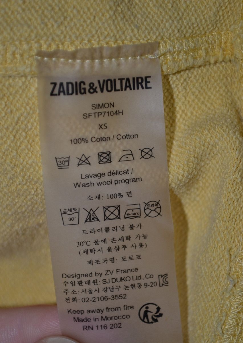 Zadig & Voltaire ZADIG & VOLTAIRE Simon Sweatshirt XS Size US XS / EU 42 / 0 - 8 Thumbnail