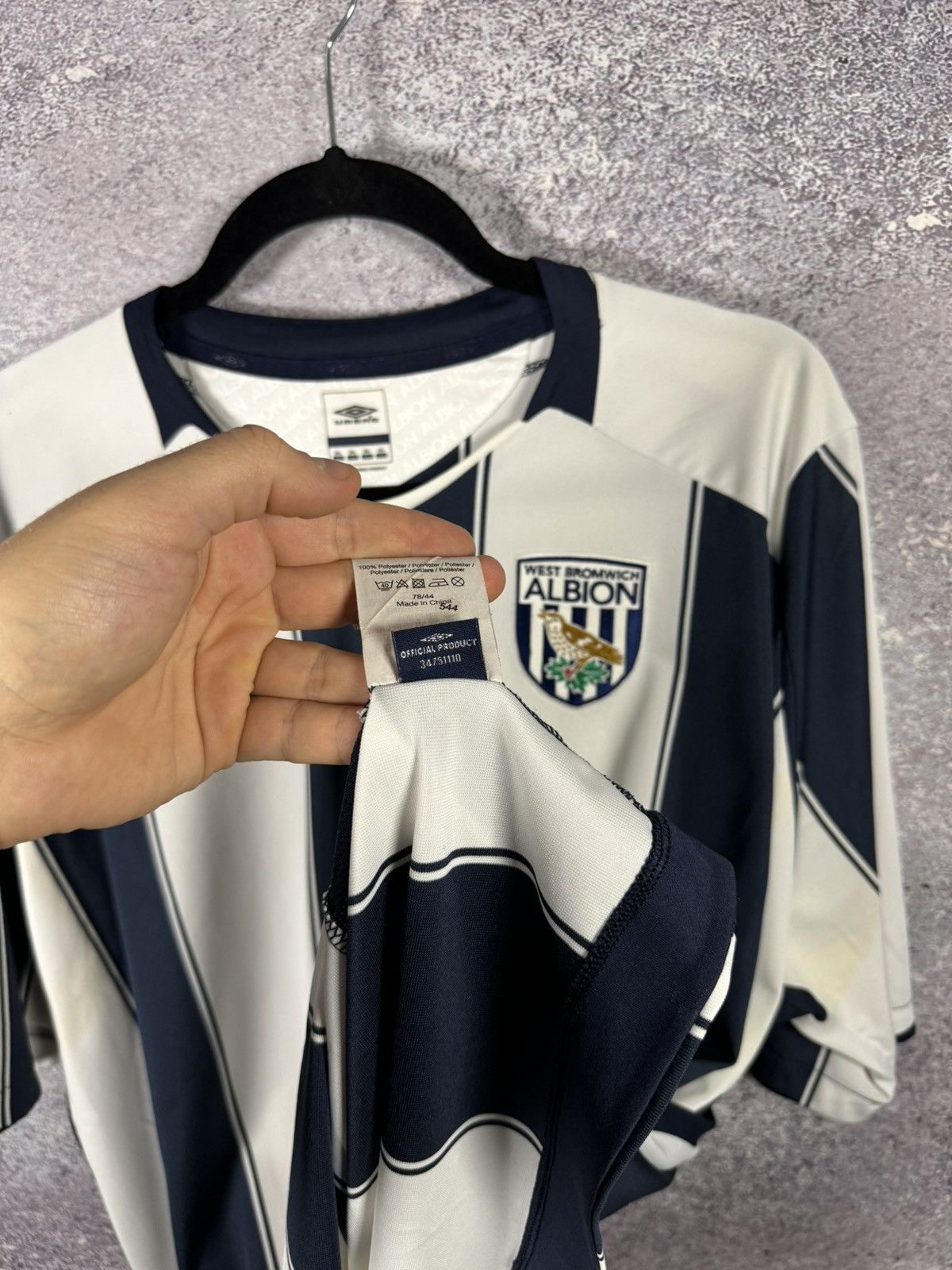 Umbro × Vintage Vintage West Bromwich Albion 2008/09 Umbro Jersey Blokcore Size US XXL / EU 58 / 5 - 11 Thumbnail