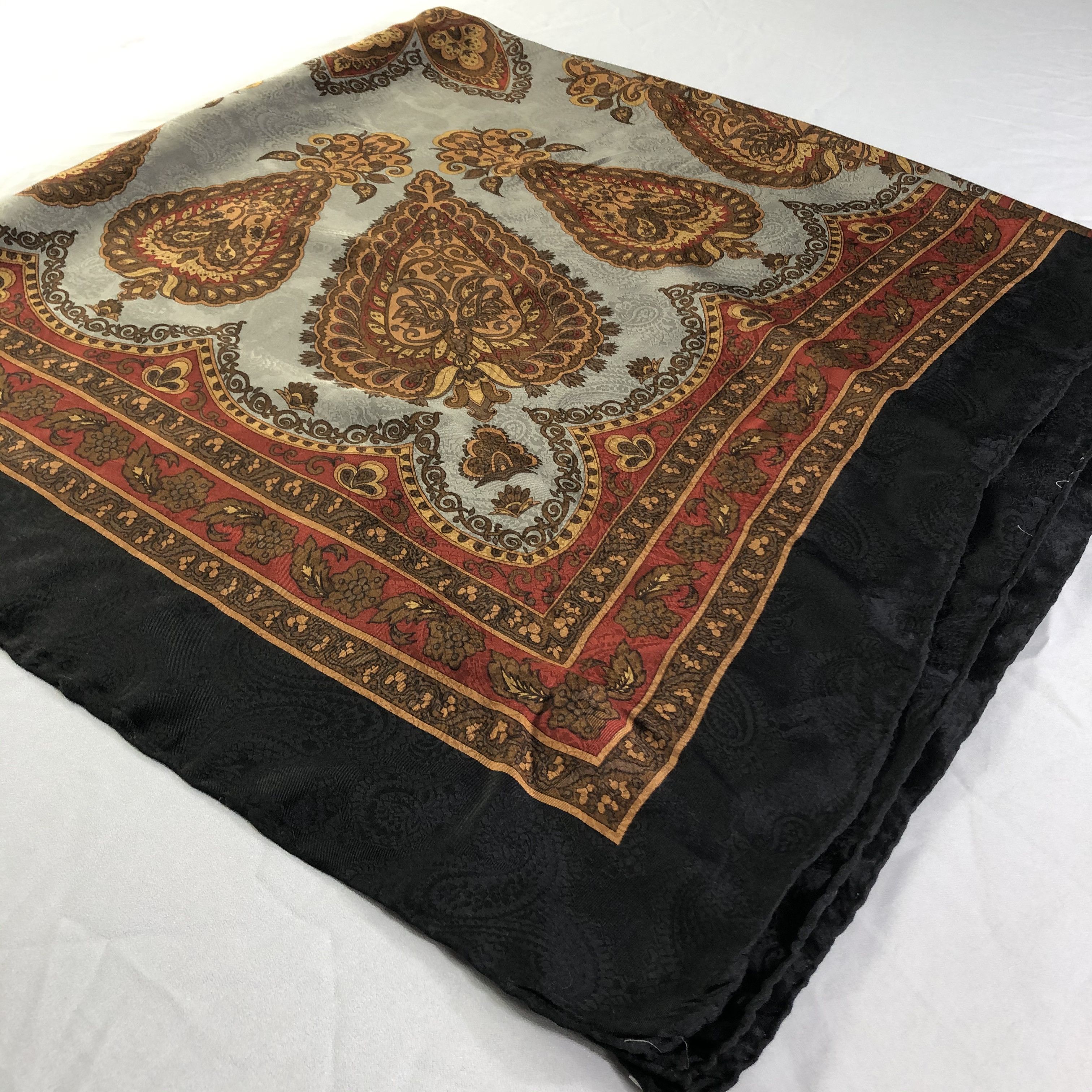 Vintage Vintage Silk Scarf Size ONE SIZE - 3 Thumbnail
