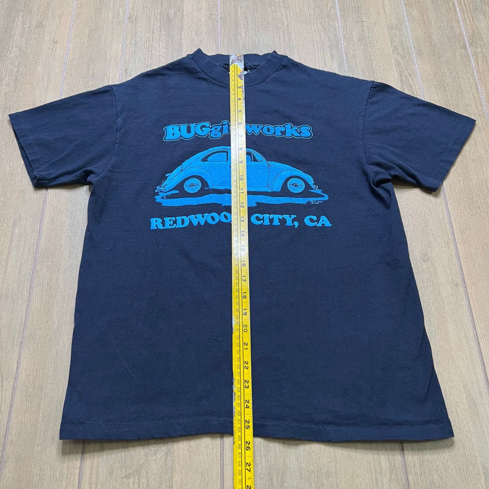 Hanes Vintage 80s Buggy Works VW Beetle T Shirt Redwood City CA L Size US L / EU 52-54 / 3 - 6 Thumbnail