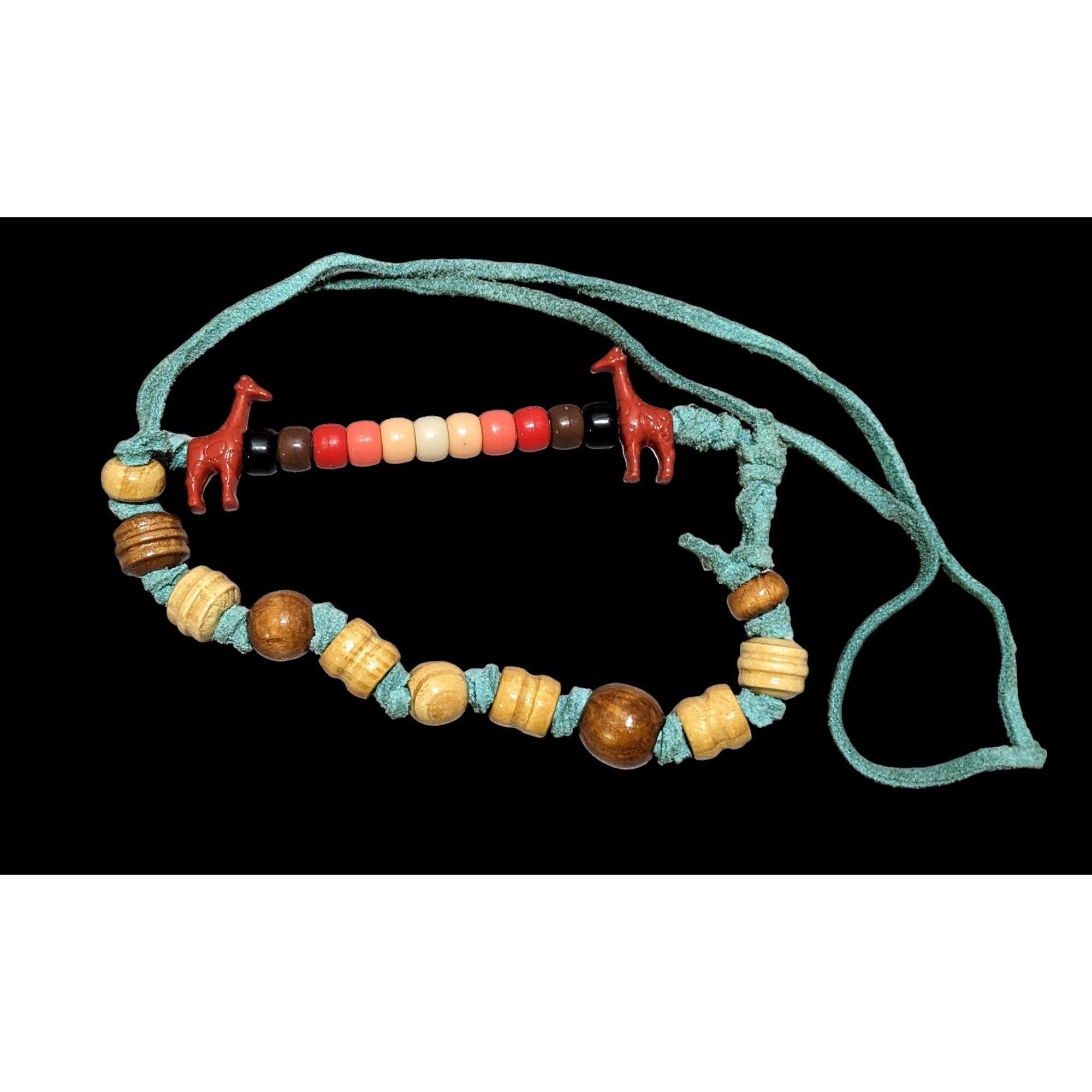 Other Handmade Rainbow Beaded Animal Necklace Size ONE SIZE - 1 Thumbnail