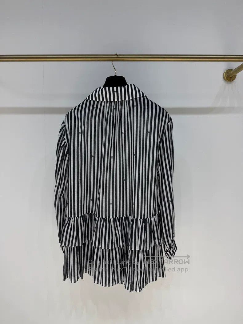 Chanel Chanel 24M rhinestone double C logo striped cake dress shi Size XXS / US 00 / IT 34 - 2 Thumbnail