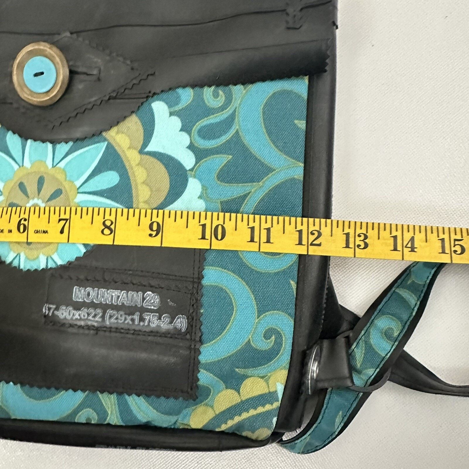 Other Backpack Upcycled Messenger Bag Rubber Mandala Riveted Boho Size ONE SIZE - 9 Thumbnail