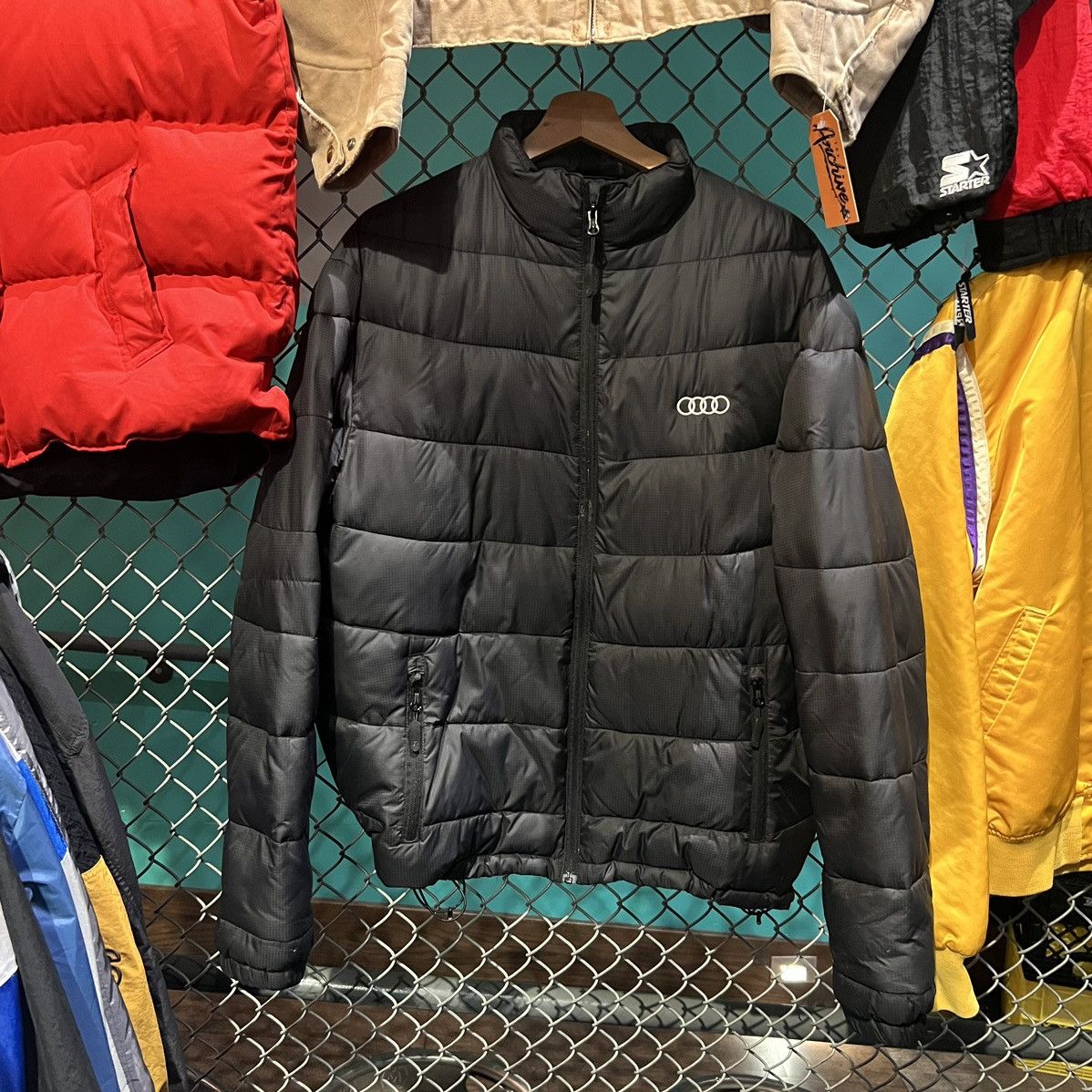 image of Audi Bomber Jacket in Black, Men's (Size Medium)