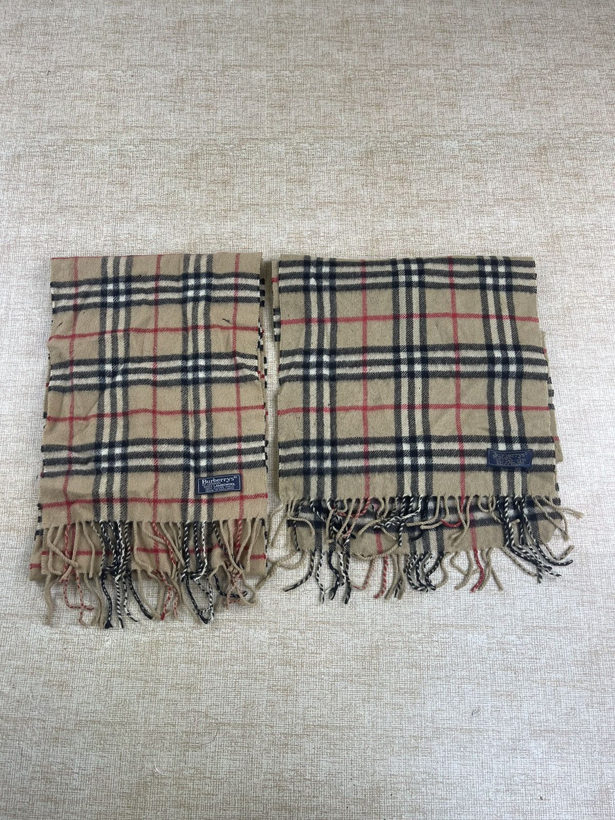 Burberry × Vintage Vintage Burberrys Cashmere Scarf / Muffler / Neckwear Size ONE SIZE - 2 Thumbnail