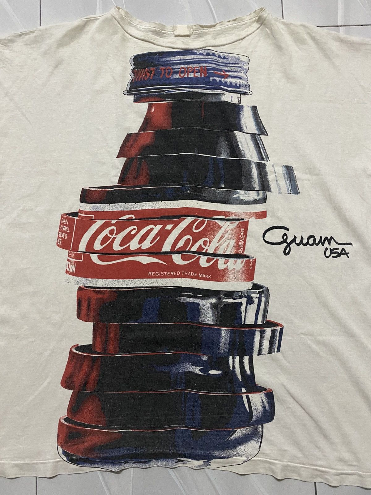 Other Vintage 1980’s Coca Cola Bottle AOP Tee Size XL / US 12-14 / IT 48-50 - 2 Thumbnail