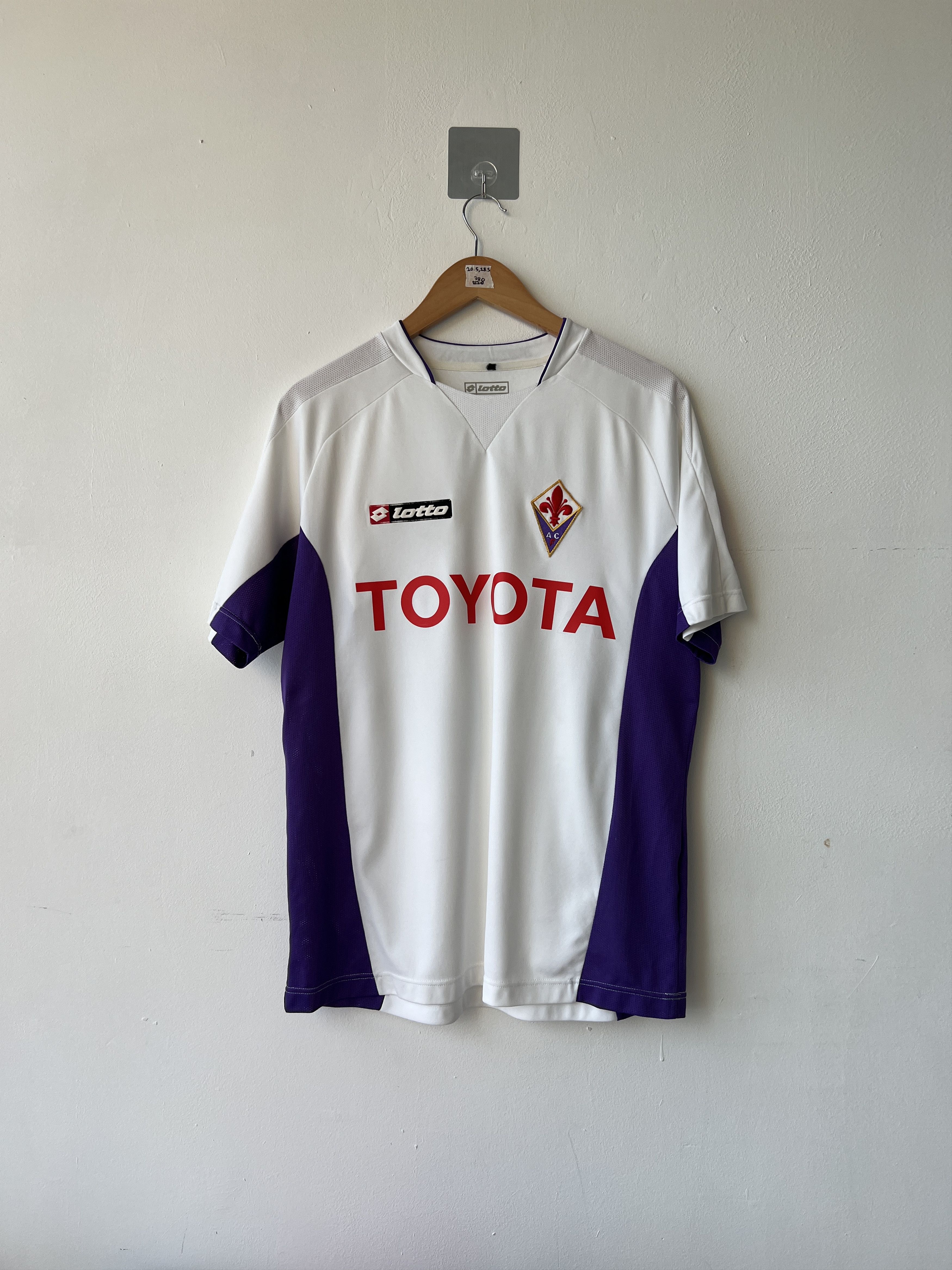 Lotto Sport (L fits M) Fiorentina 2007-08 Away Shirt Vieri #32 Kit Size US L / EU 52-54 / 3 - 2 Thumbnail