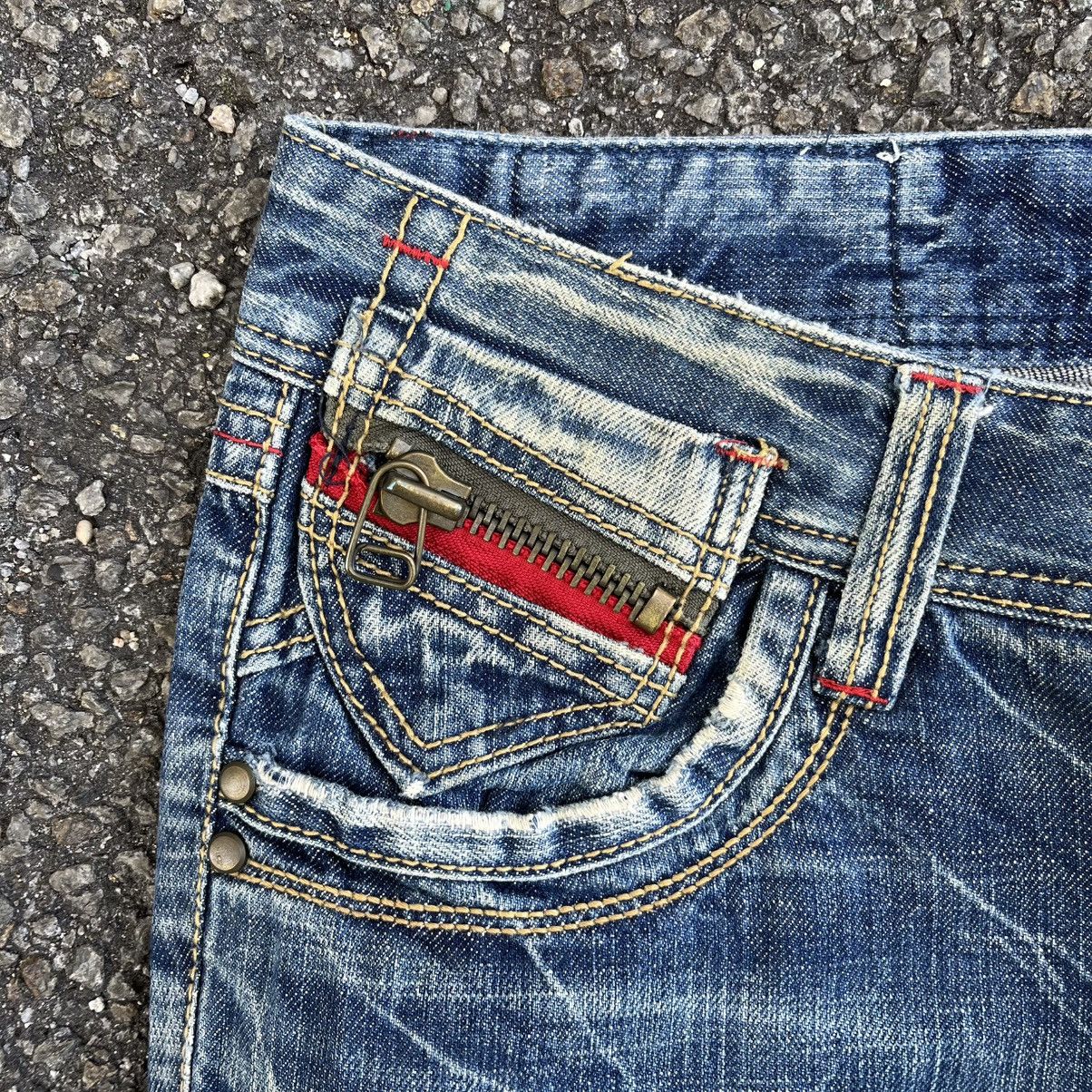 Hysteric Glamour Flared Lolita Jeans Clawmark Distressed Faded Denim Pants Size US 34 / EU 50 - 4 Thumbnail
