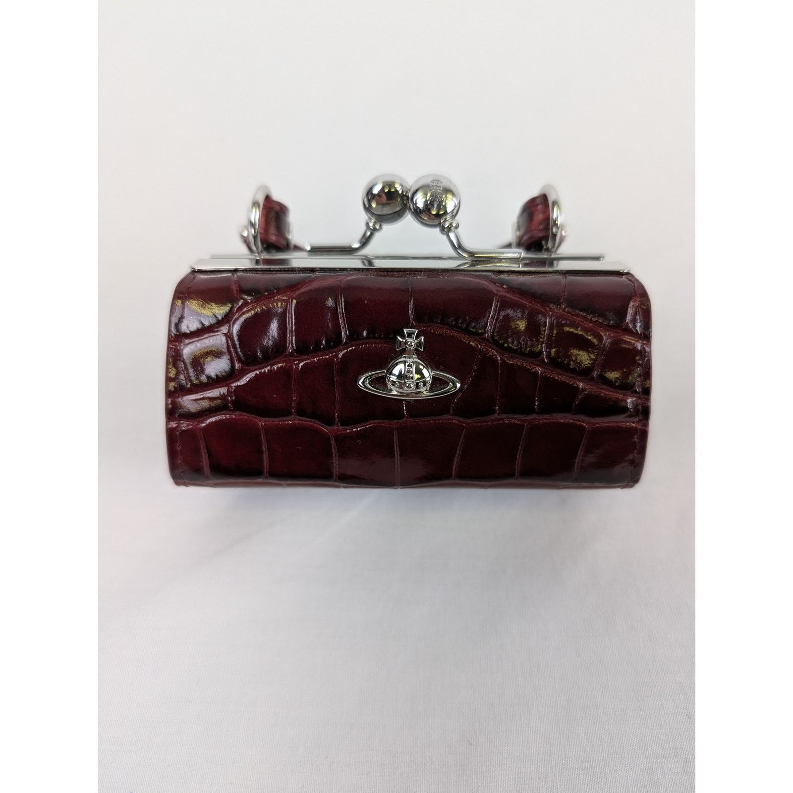 Vivienne Westwood o1rshd1 Size: OS / Crocodile Doll Bag in Burgundy Size ONE SIZE - 8 Thumbnail
