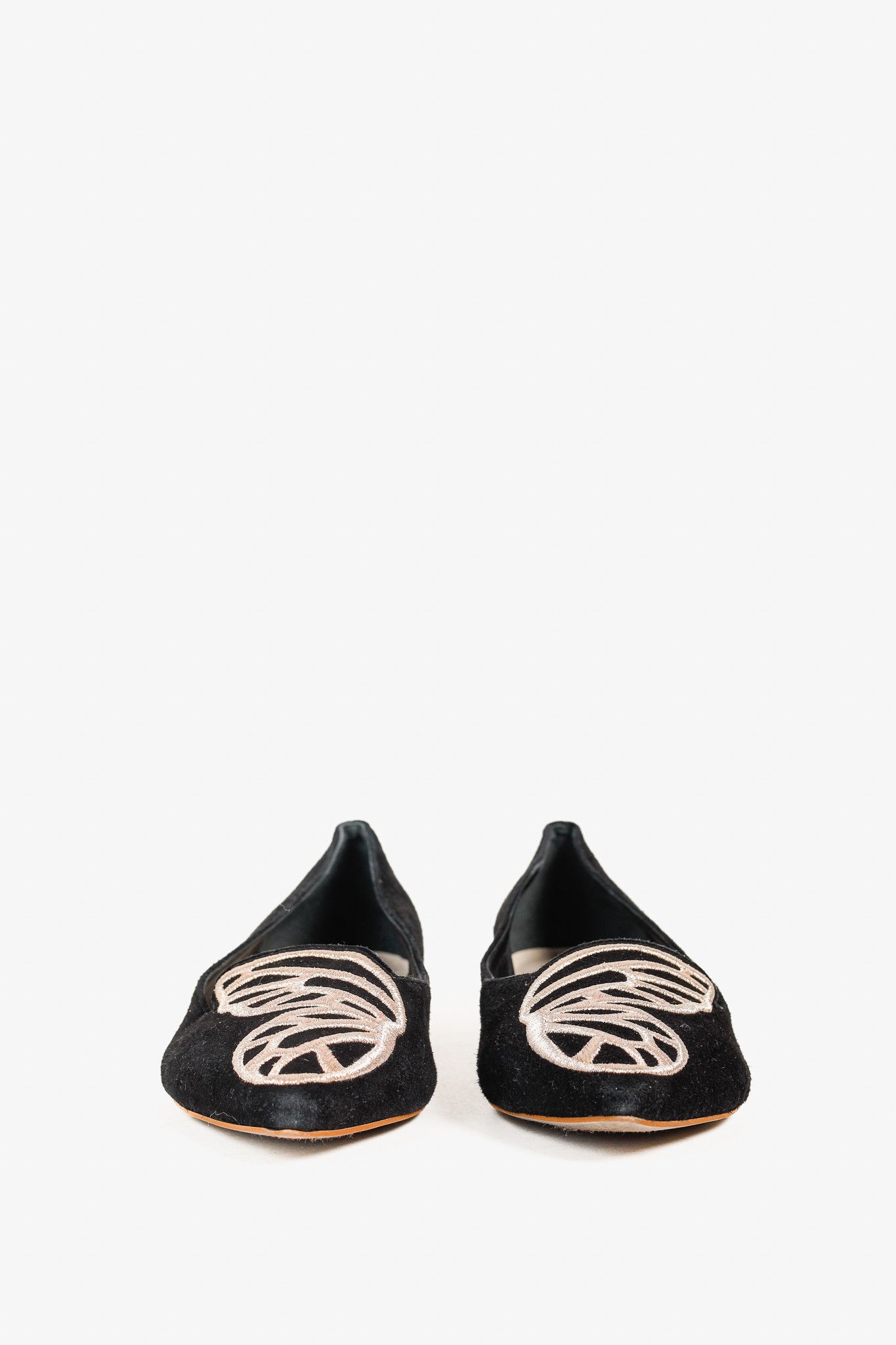 Sophia Webster Sophia Webster Bibi Butterfly Embroidered Suede Flats Size US 6.5 / IT 36.5 - 3 Thumbnail
