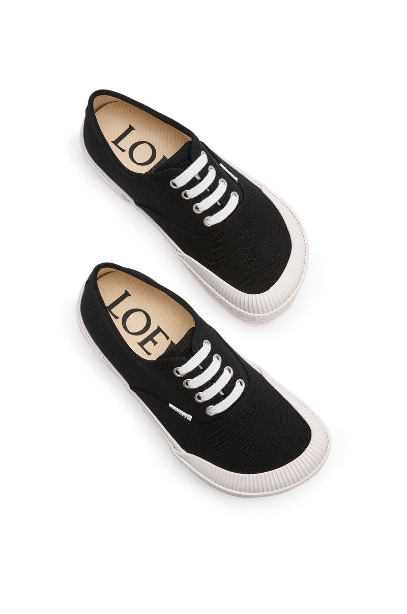 Loewe o1in1g0426 555 / Terra Vulca Lace-Up Sneakers in Black Size US 9 / IT 39 - 4 Thumbnail