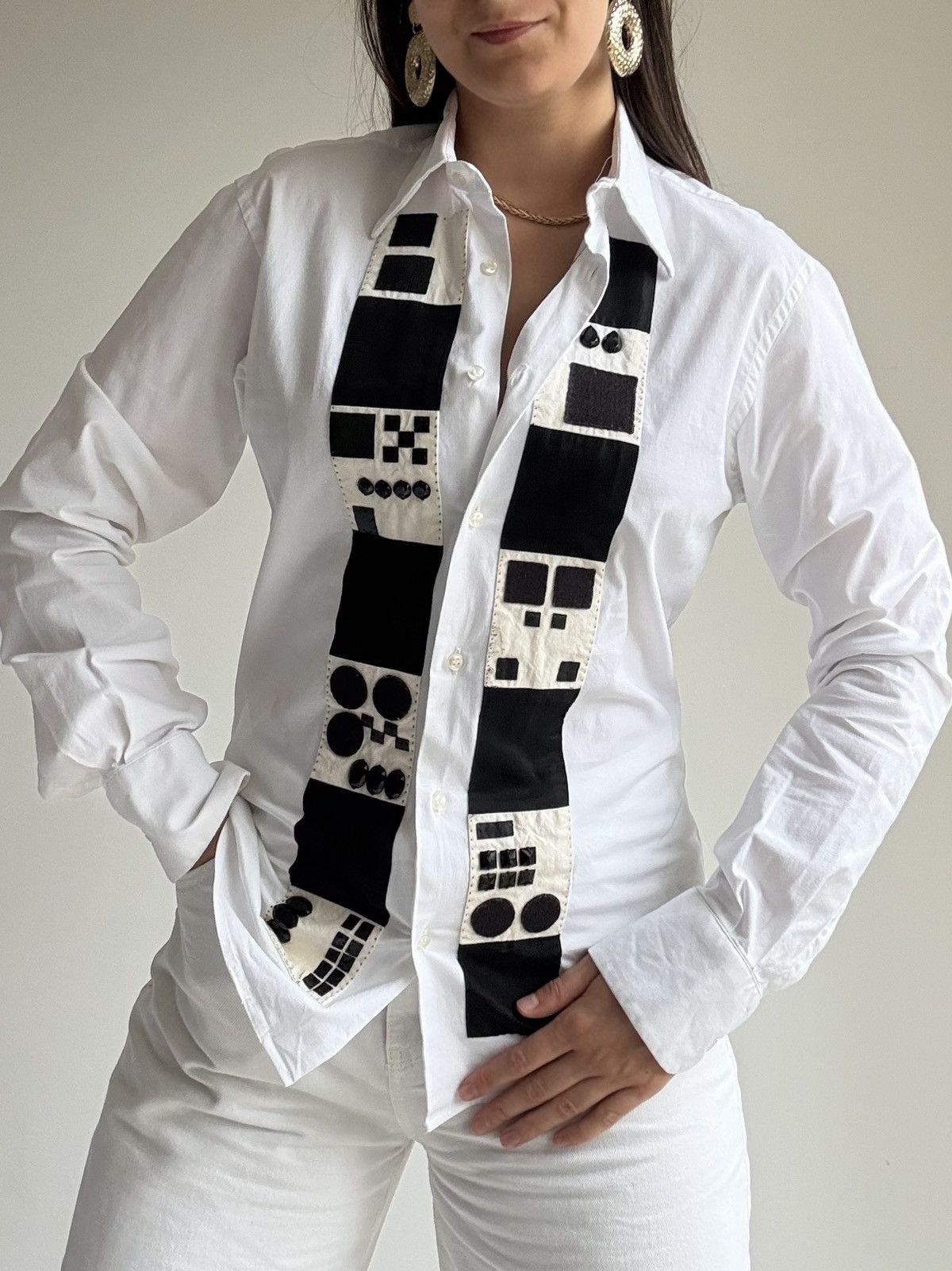 Antonio Marras Antonio marras black and white shirt Size US M / EU 48-50 / 2 - 1 Thumbnail