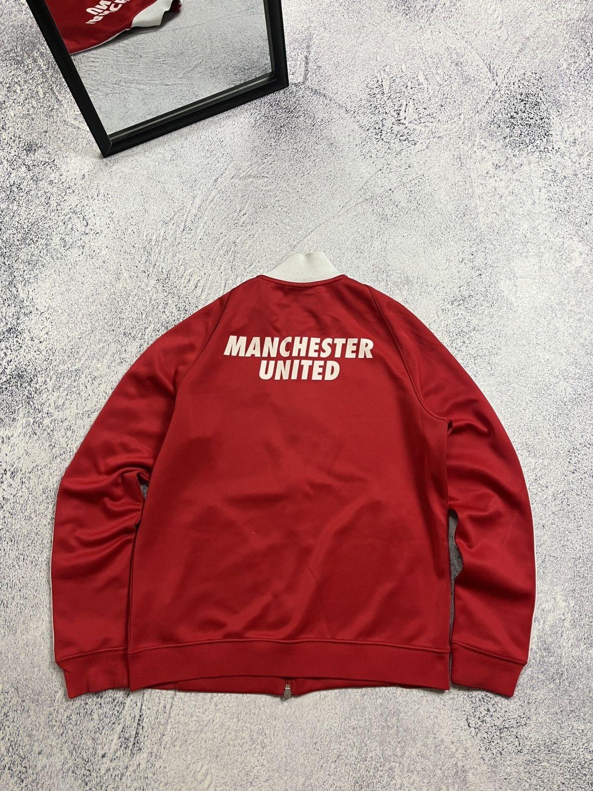 Nike Vintage Y2K Nike Manchester United Track Jacket Drill Rare Size US M / EU 48-50 / 2 - 10 Thumbnail