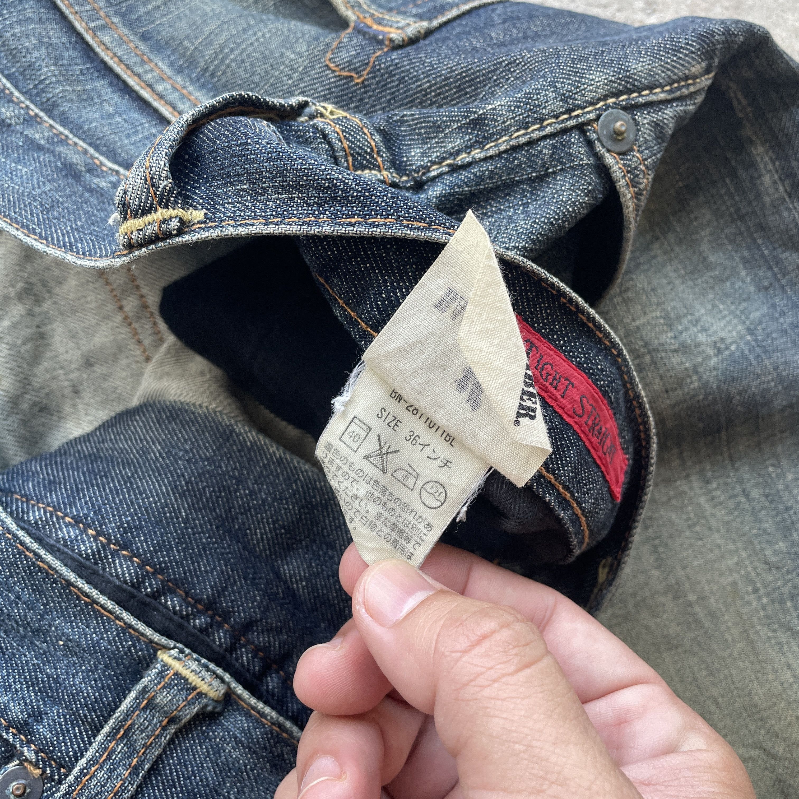 Japanese Brand VINTAGE BACK NUMBER RUSTY JEANS REDLINE FADED DENIM PANT W36 Size US 36 / EU 52 - 9 Thumbnail