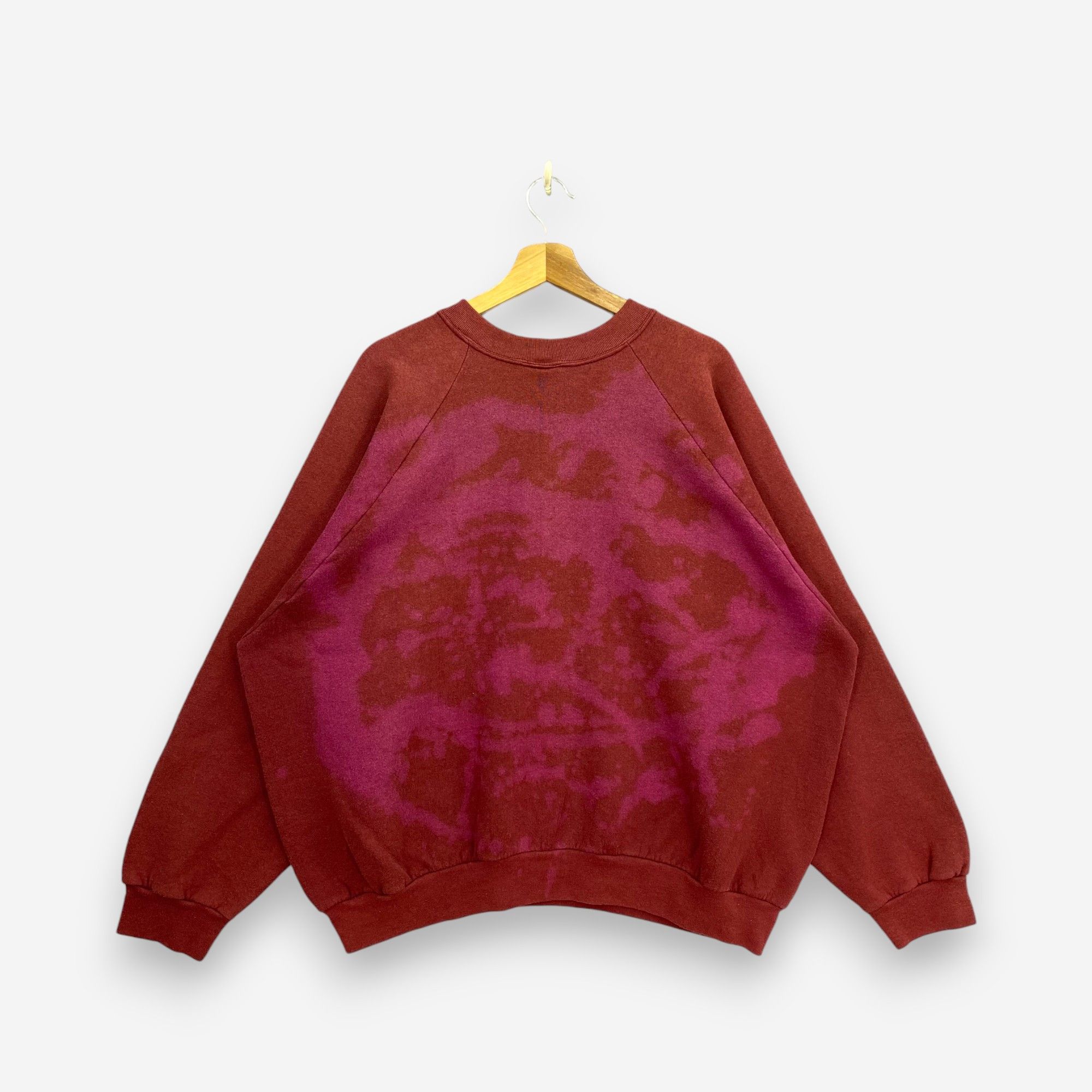 Vintage Vintage 90s Bleached Fruit Of The Loom Pullover Sweatshirt Size US XXL / EU 58 / 5 - 1 Thumbnail