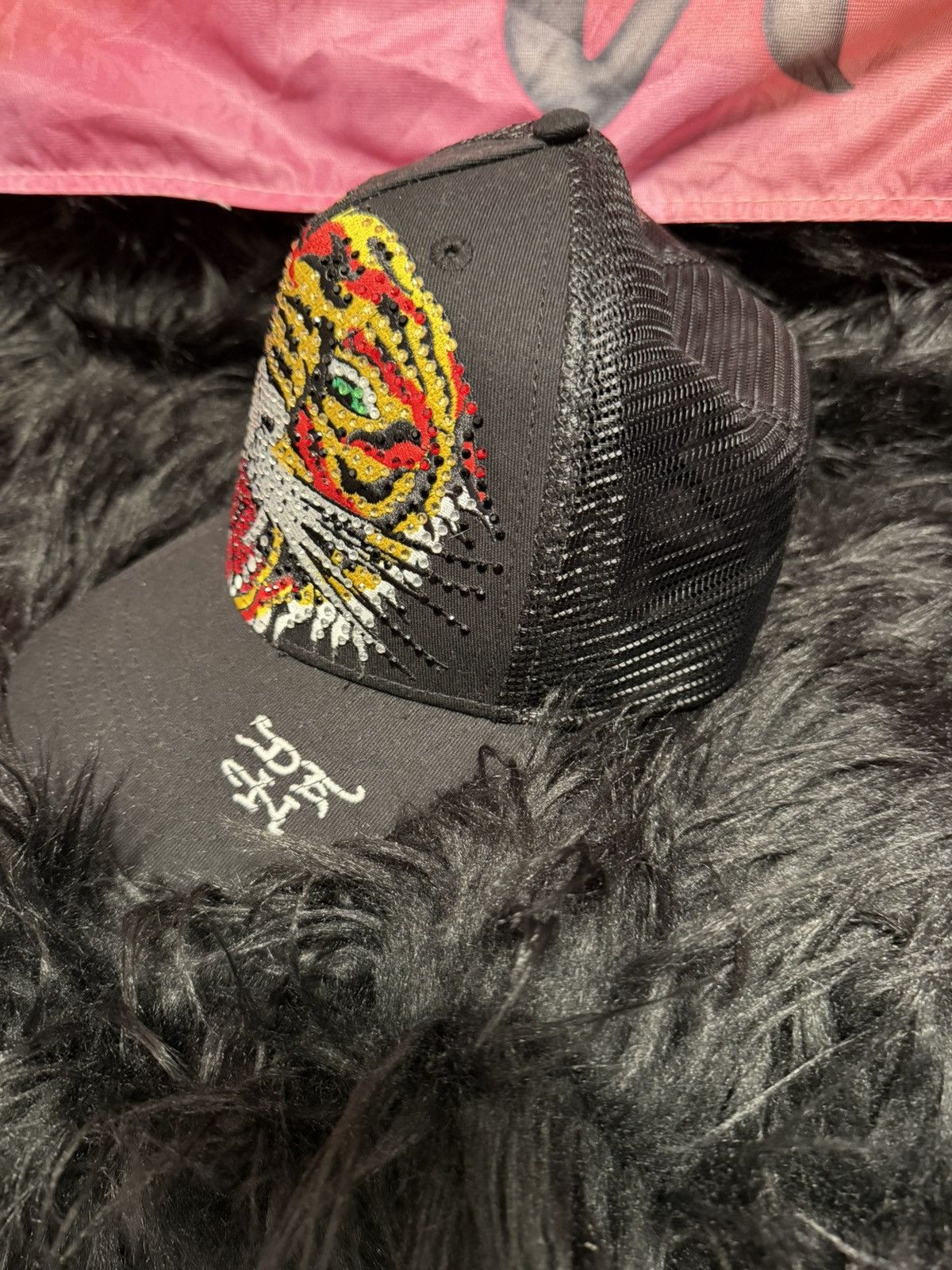 Ed Hardy Ed Hardy Tiger Rhinestone Hat Size ONE SIZE - 2 Thumbnail
