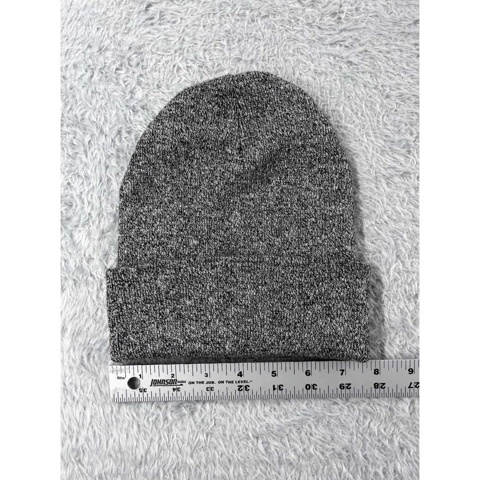 Vintage E by Elidan Beanie Adult One Size Gray 100% Acrylic Knit Unisex Adults Solid Outdoor Ski Adjustable Lightweight Size ONE SIZE - 3 Thumbnail