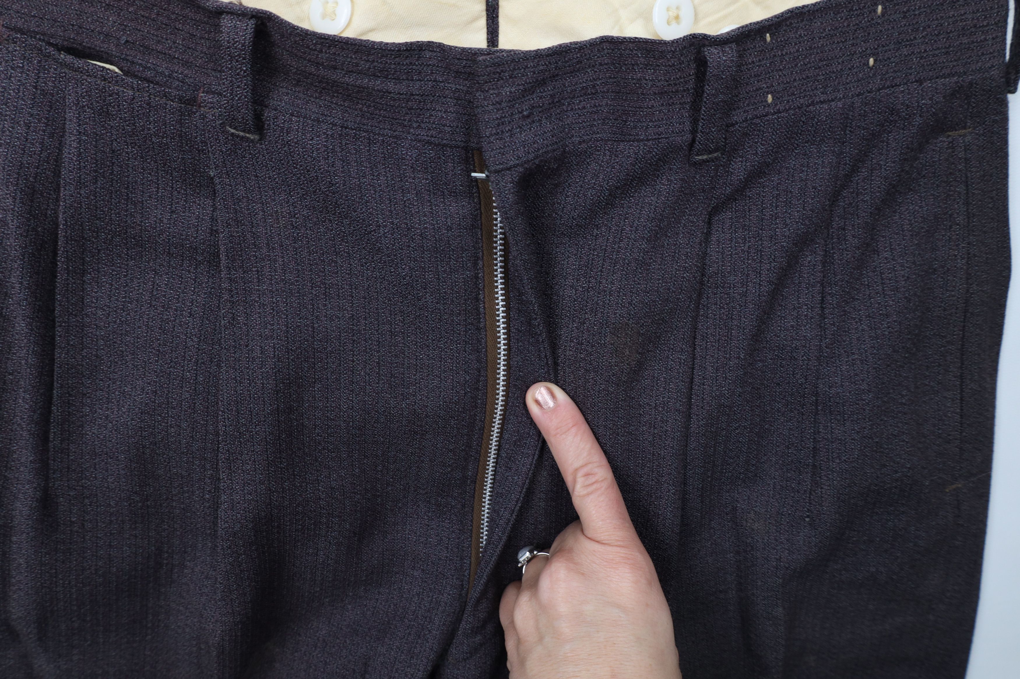 Vintage Vintage 50s 60s Streetwear Wool Knit Wide Leg Chino Pants Size US 30 / EU 46 - 8 Thumbnail
