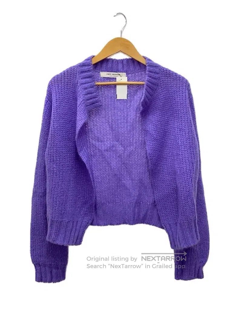 Junya Watanabe JUNYA WATANABE Purple knitted cardigan Size S / US 4 / IT 40 - 1 Thumbnail