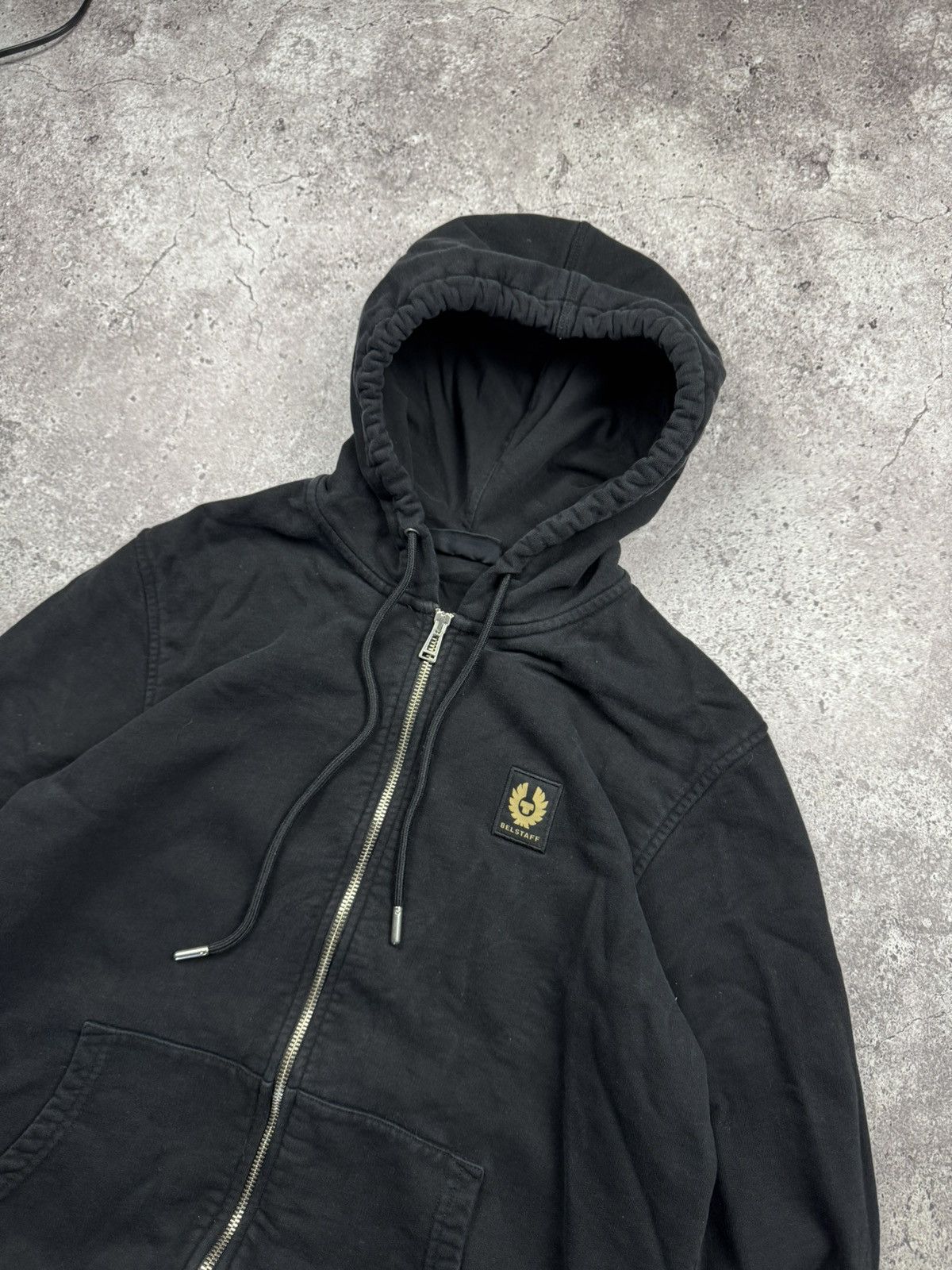 Belstaff VINTAGE BELSTAFF ENGLAND 🦍 ZIP UP HOODIE SWEATSHIRT HYPE Y2K Size US M / EU 48-50 / 2 - 2 Thumbnail