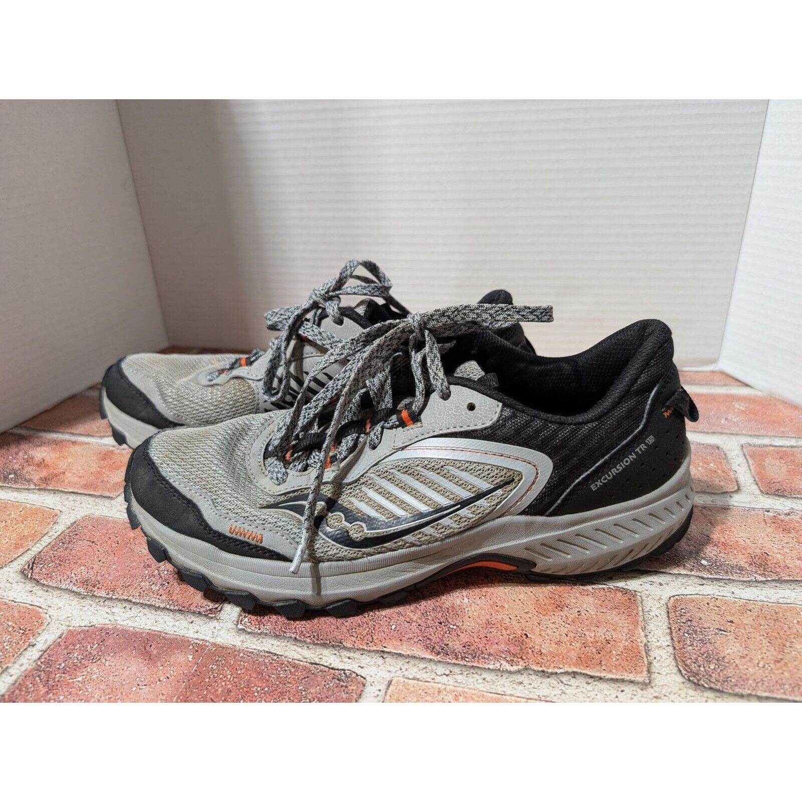 Saucony Mens Excursion Tr 15 Trail Running Shoes Size 8.5 in Grey