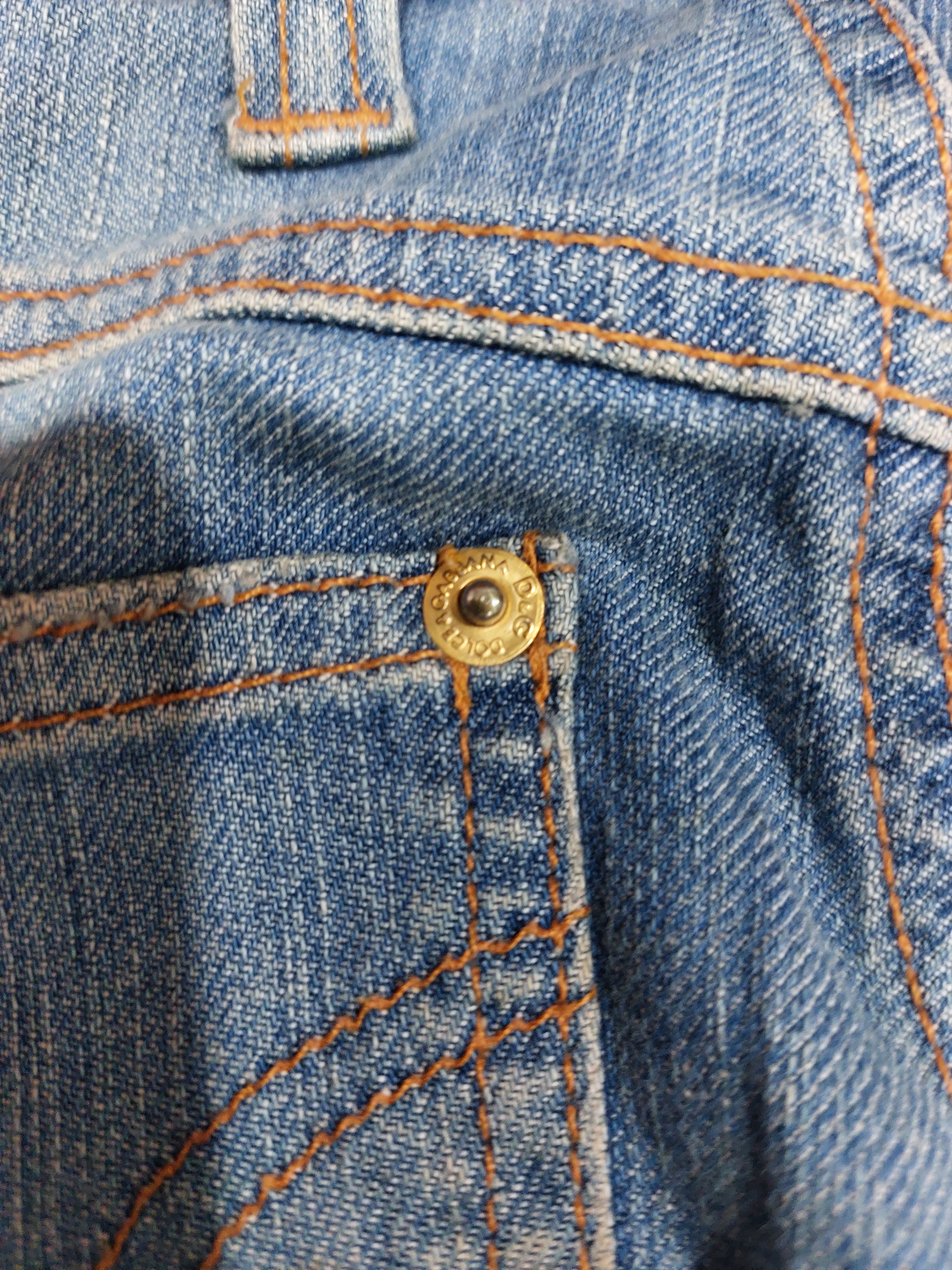Dolce & Gabbana DOLCE & GABBANA FLARE Y2K JEANS Size 28" / US 6 / IT 42 - 8 Thumbnail