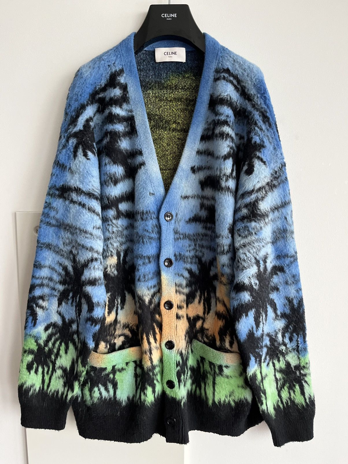 Celine Runway Celine by Hedi Slimane Sunset Cardigan Oversized Size US XXL / EU 58 / 5 - 6 Thumbnail