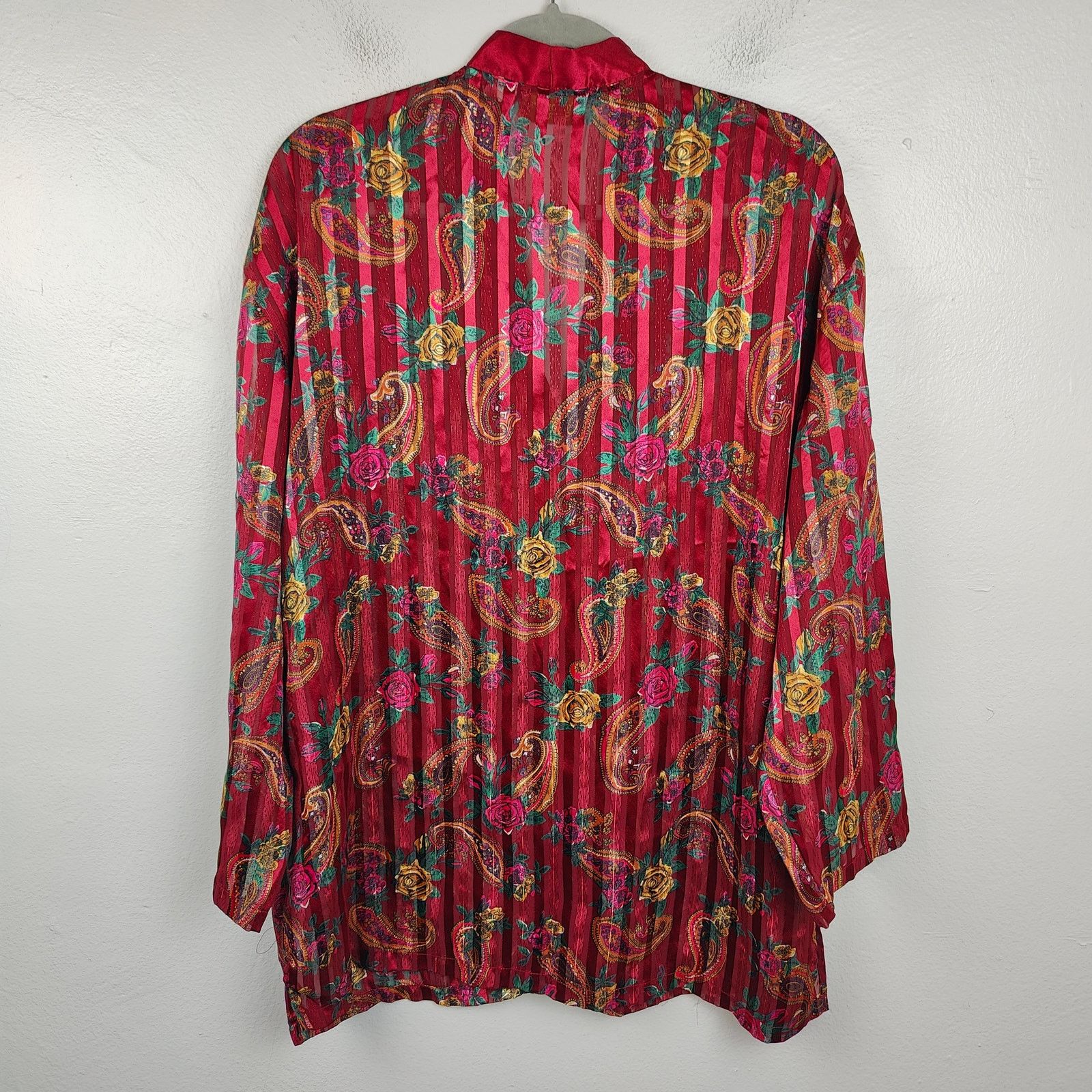 Victoria's Secret Vintage Victoria's Secret Satin Top Gold Label Red Silky Size M / US 6-8 / IT 42-44 - 5 Thumbnail
