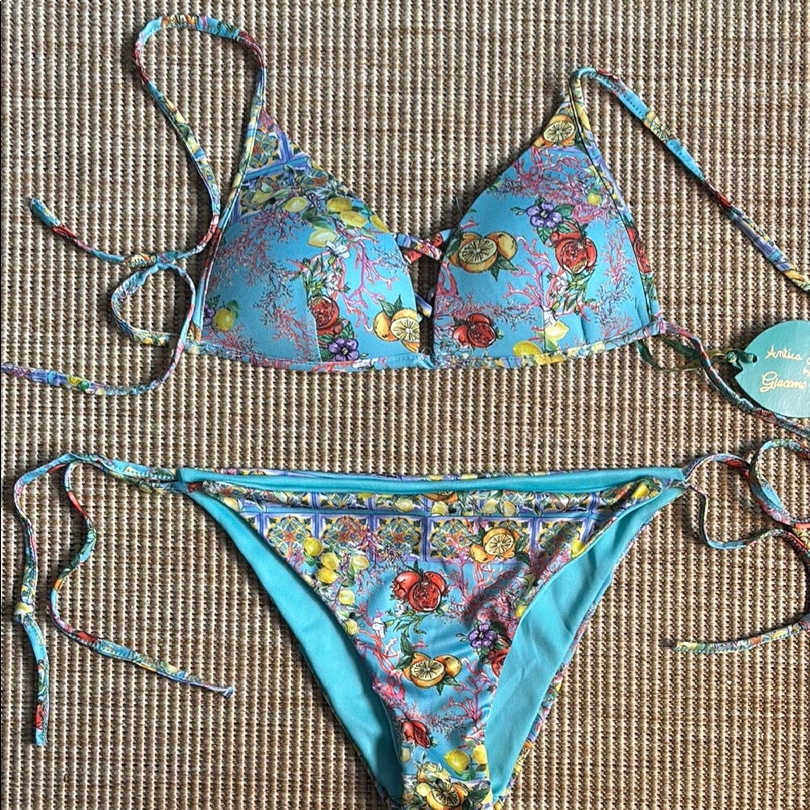 Other NWT Antica Sartoria Positano Colorful Bikini Set Size S Size ONE SIZE - 1 Thumbnail