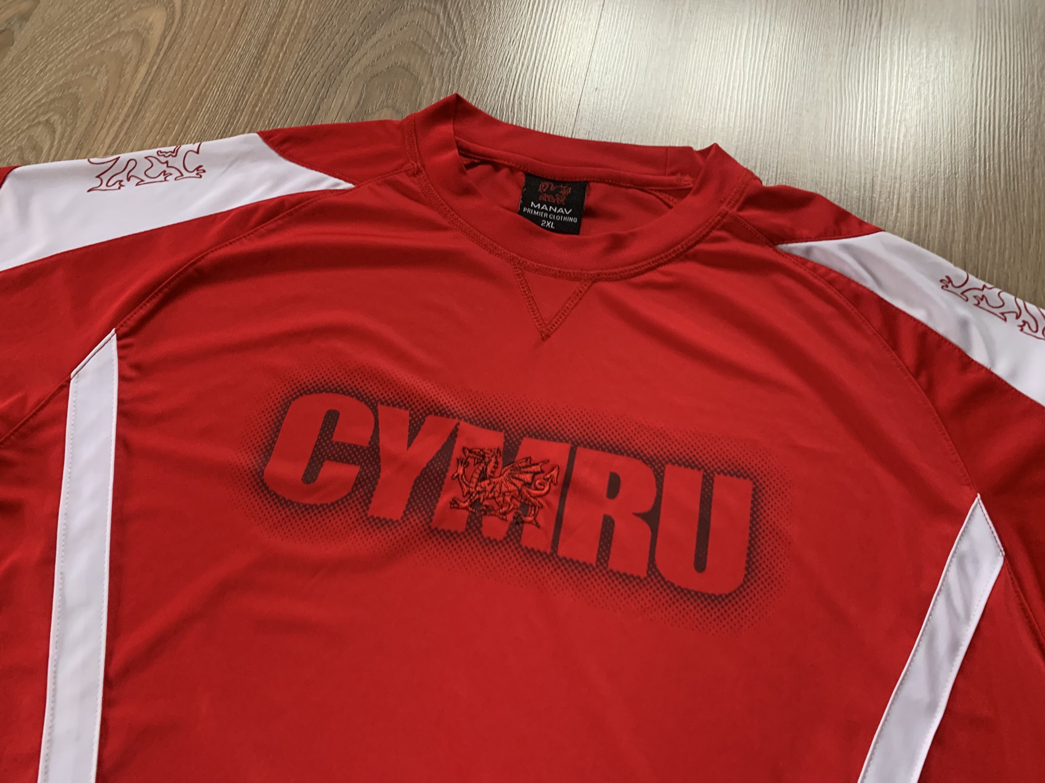 Vintage Cymru Wales Manav Rugby Printed T Shirt Size US XXL / EU 58 / 5 - 6 Thumbnail