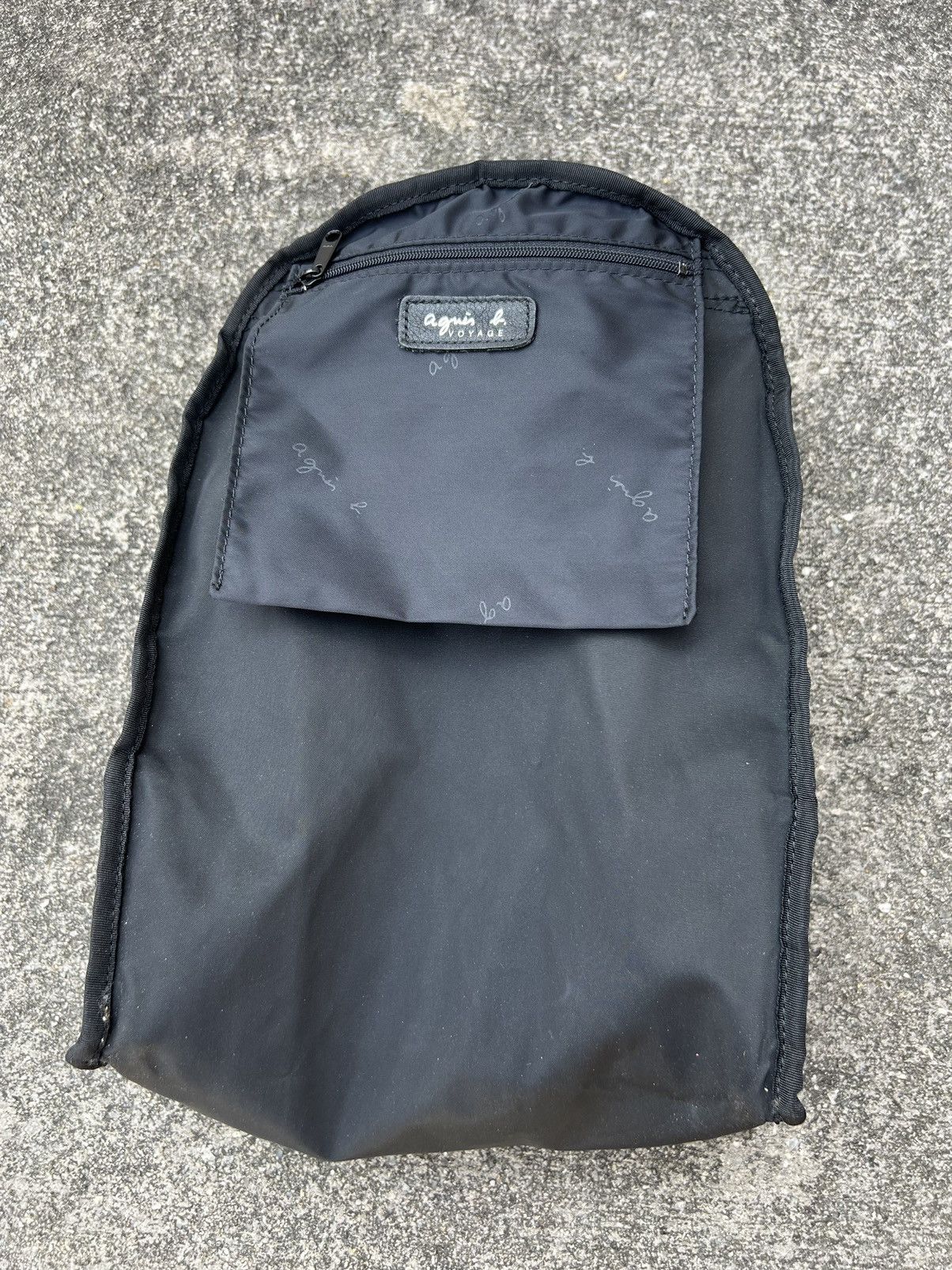 Vintage Agnes B. Black Backpack Bag