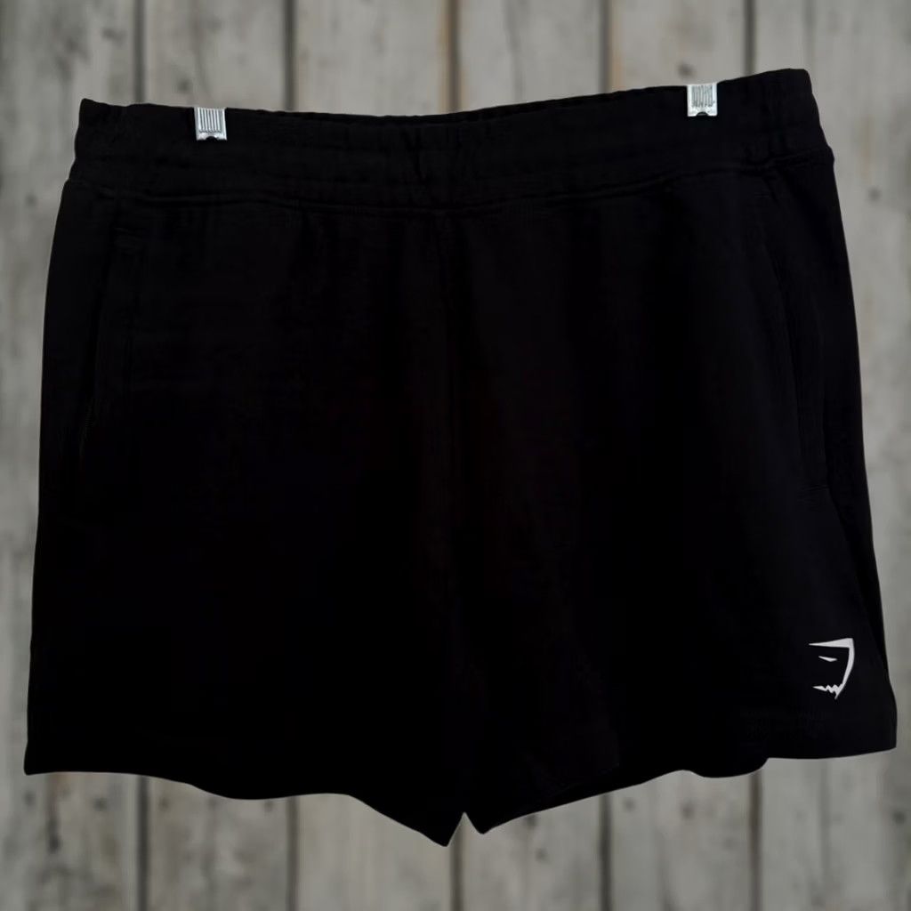 Gymshark Gymshark Black React 5" Shorts Pocket Lounge Athleisure Hidden Drawstring Men L Size US 33 - 1 Thumbnail