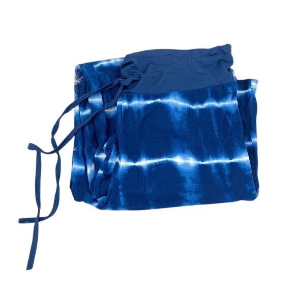 Neiman Marcus Stellah Denim Tie Dye Drawstring Pants Size 30" / US 8 / IT 44 - 2 Thumbnail