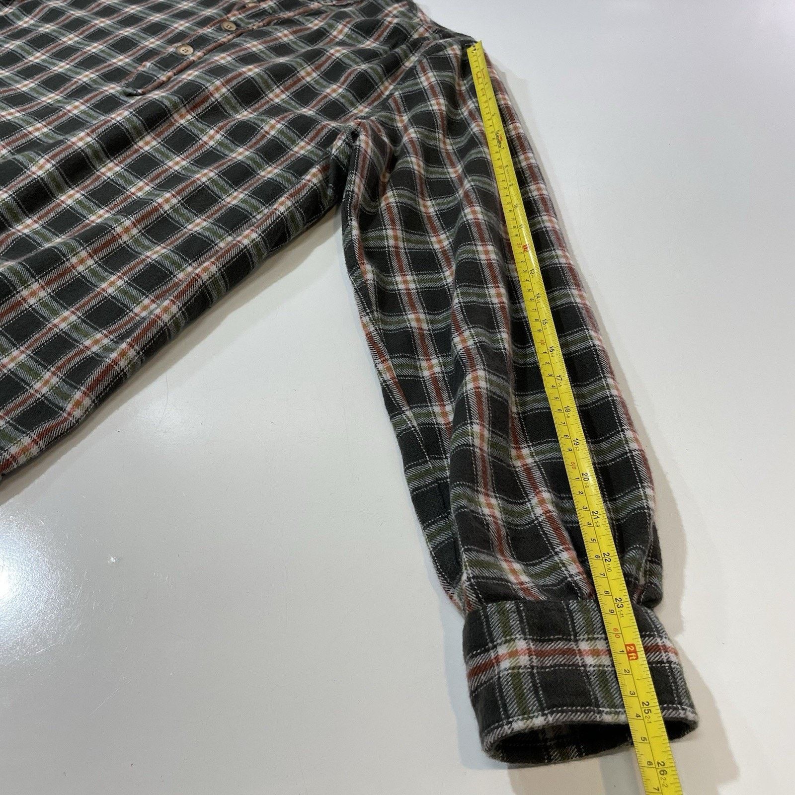 J. Peterman J. PETERMAN Co. Henley Poet Shirt Banded Collarless Plaid M Size US M / EU 48-50 / 2 - 5 Thumbnail
