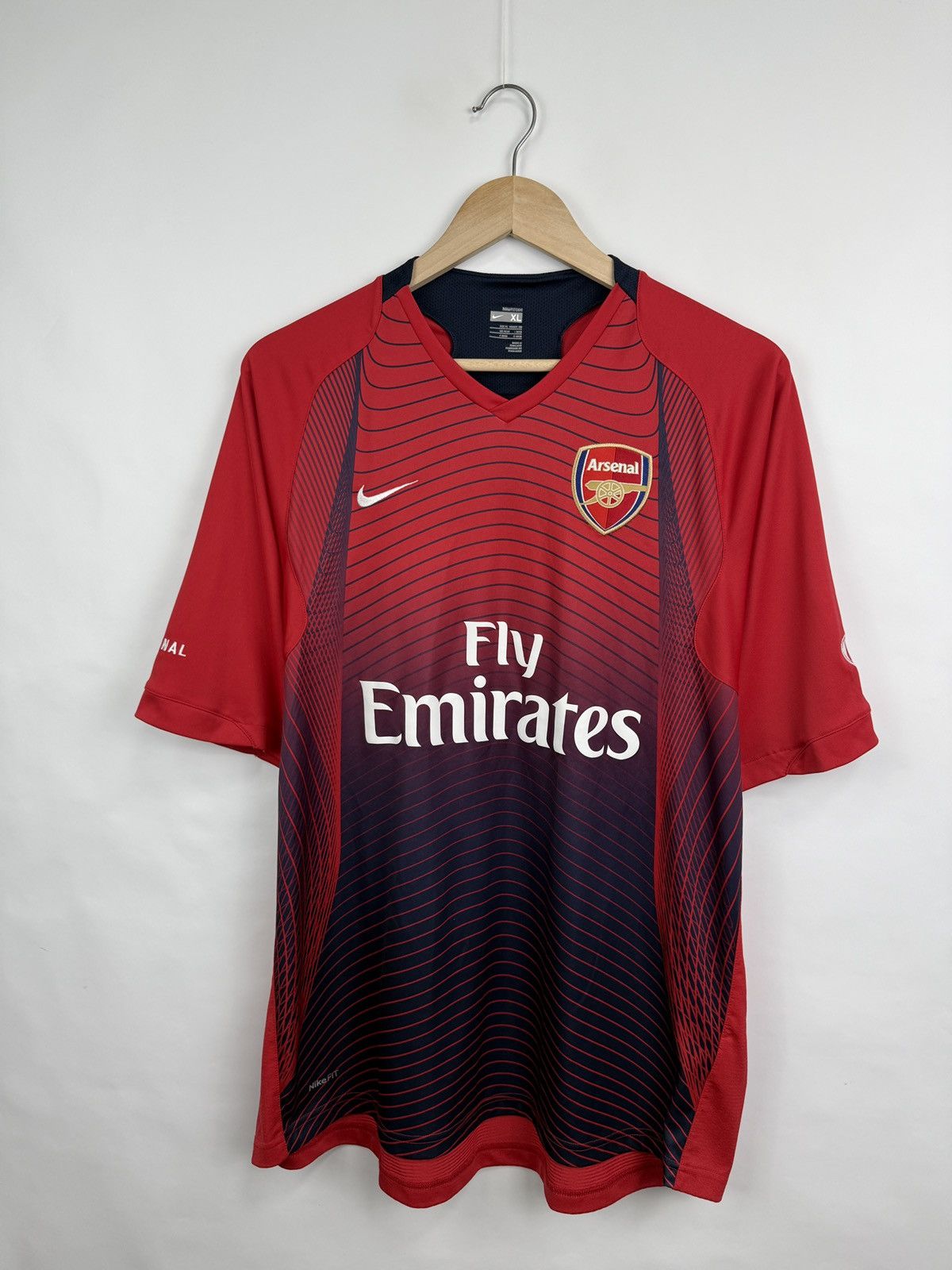 Nike 🏴󠁧󠁢󠁥󠁮󠁧󠁿 Vintage 2007/08 Nike Arsenal Jersey Soccer Football Shirt Size US XL / EU 56 / 4 - 2 Thumbnail