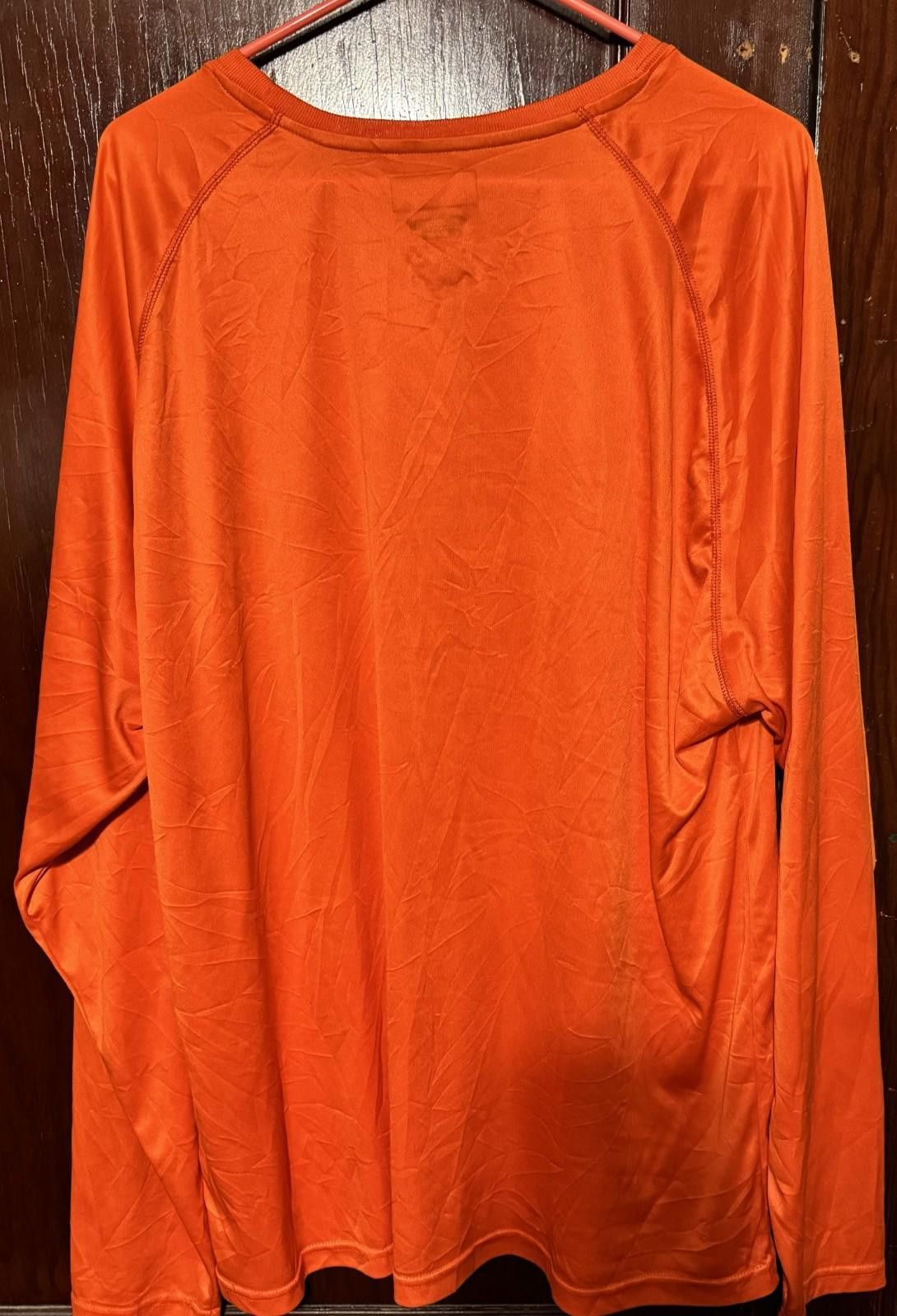 Nike Syracuse Orangemen Majestic L/S Logo Tee Men's XXL Orange Size ONE SIZE - 2 Thumbnail