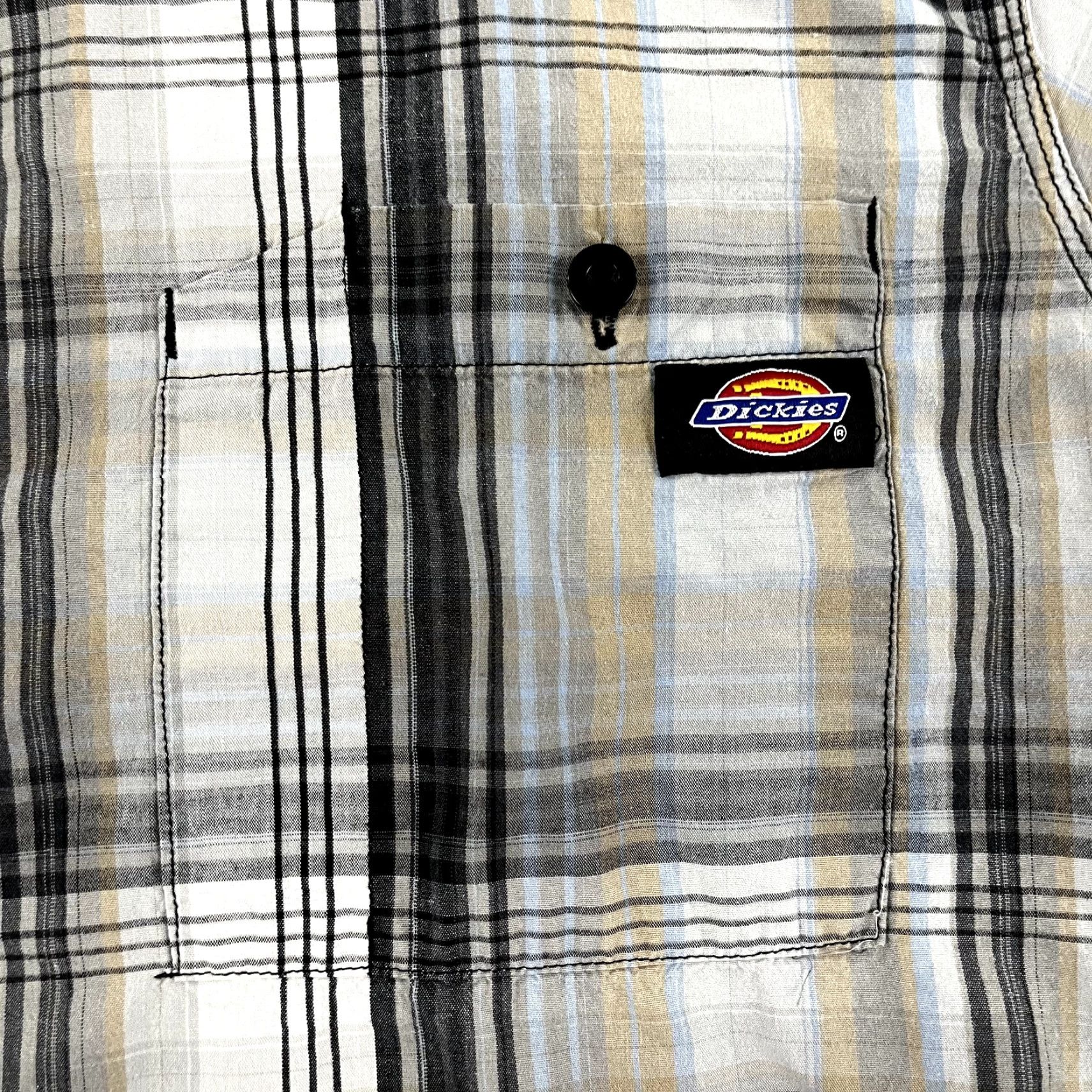 Dickies VINTAGE Dickies Shirt Mens 2XL Gray Plaid Button-Up Short Sleeve Workwear Casual 90s Mens Size US XXL / EU 58 / 5 - 2 Thumbnail