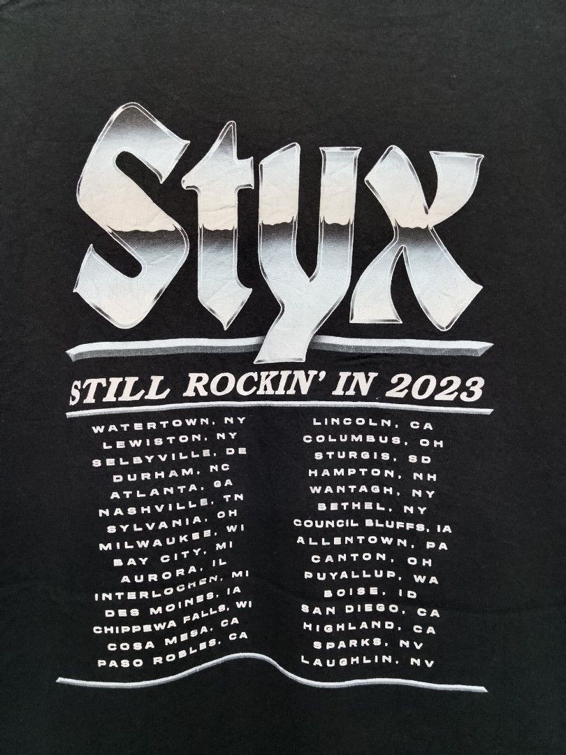 Band Tees Styx World Tour Band Tee Size US L / EU 52-54 / 3 - 6 Thumbnail