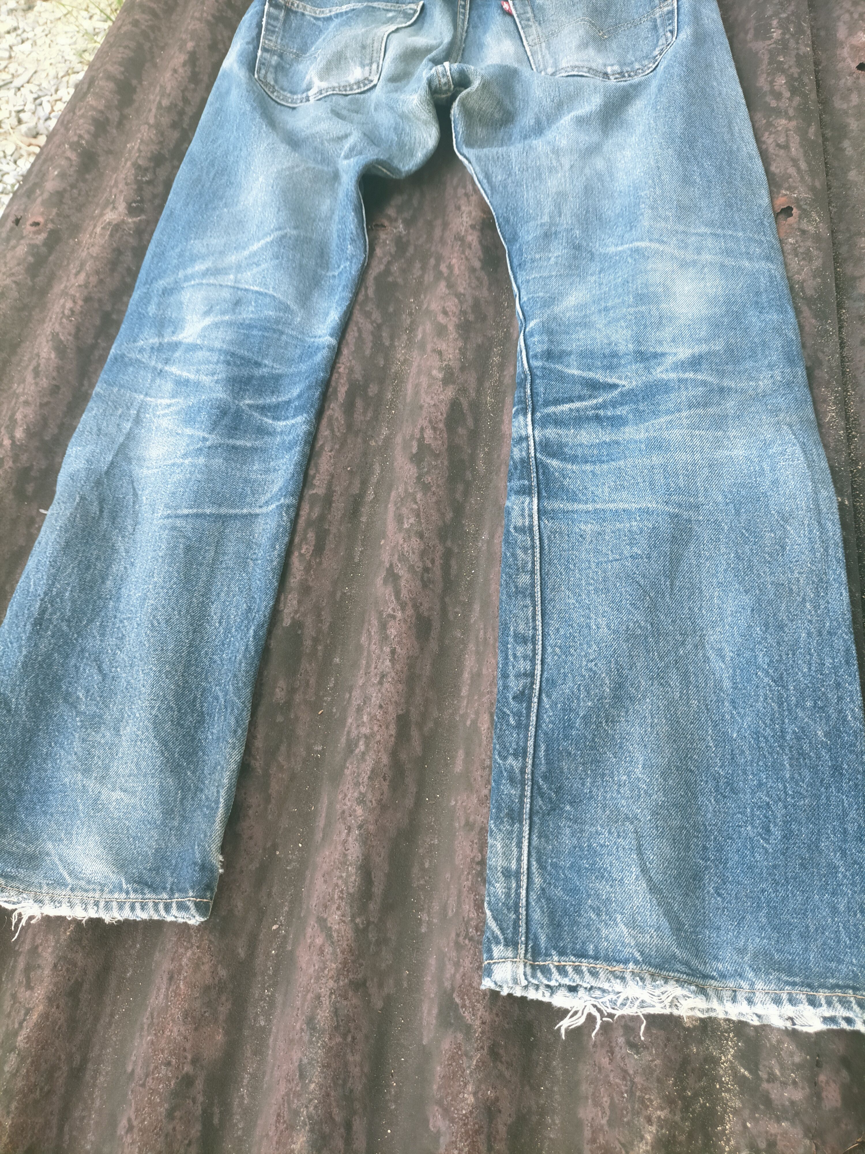 Levi's Vintage Clothing 🔥 Vintage Levis 501 Big E Selvedge Distressed Jeans Size US 30 / EU 46 - 9 Thumbnail